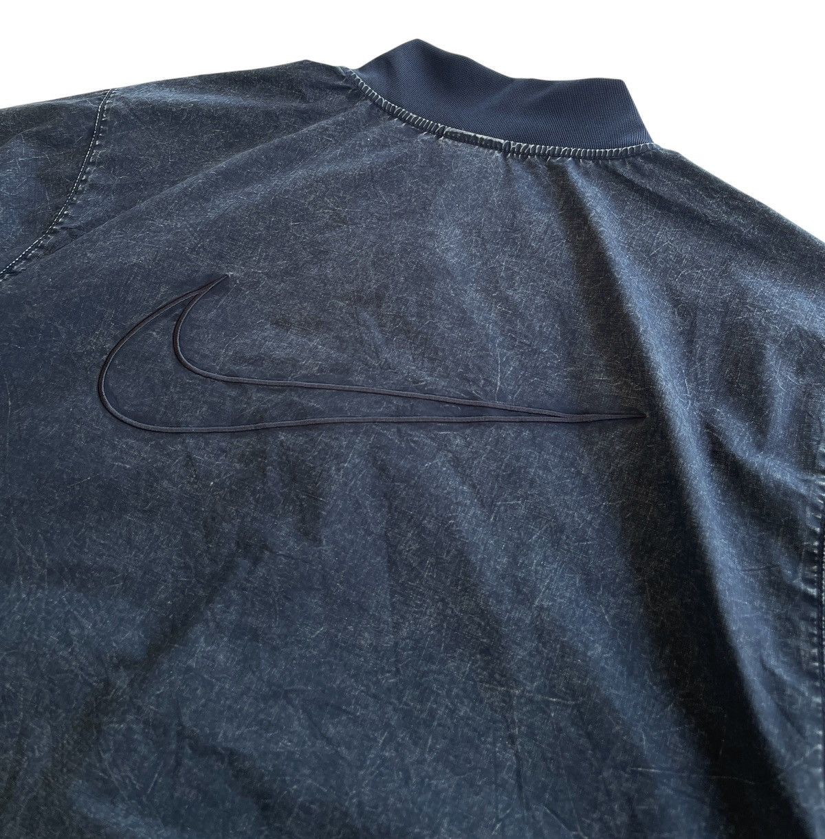 Nike Nike Big Swosh Washed Bomber Jacket Size US L / EU 52-54 / 3 - 12 Thumbnail