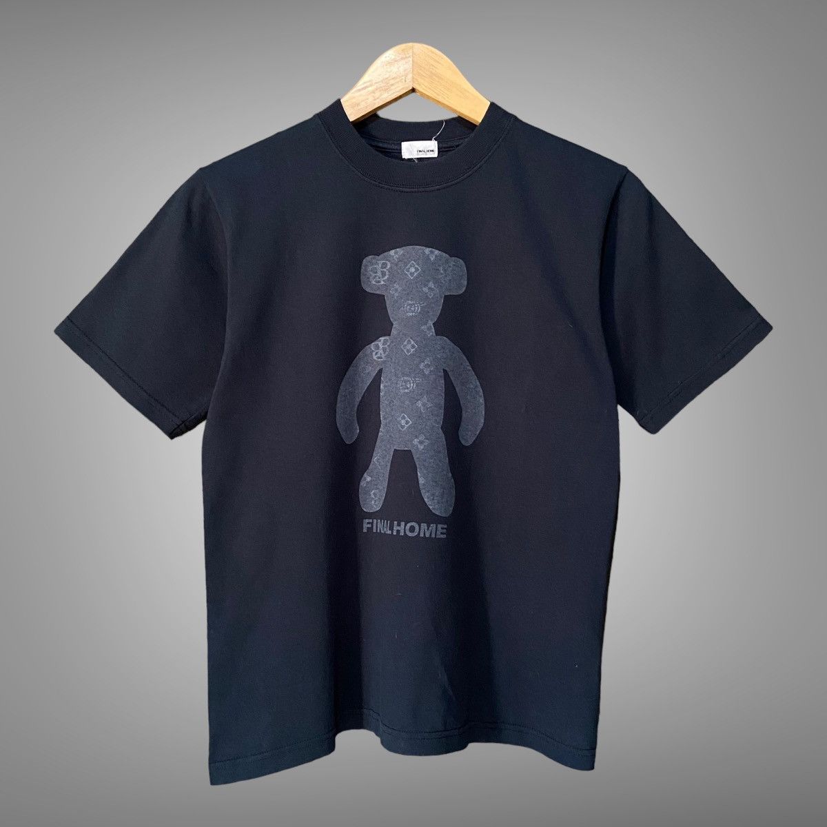 image of Final Home X Beams Bear Tee in Black, Men's (Size Small)