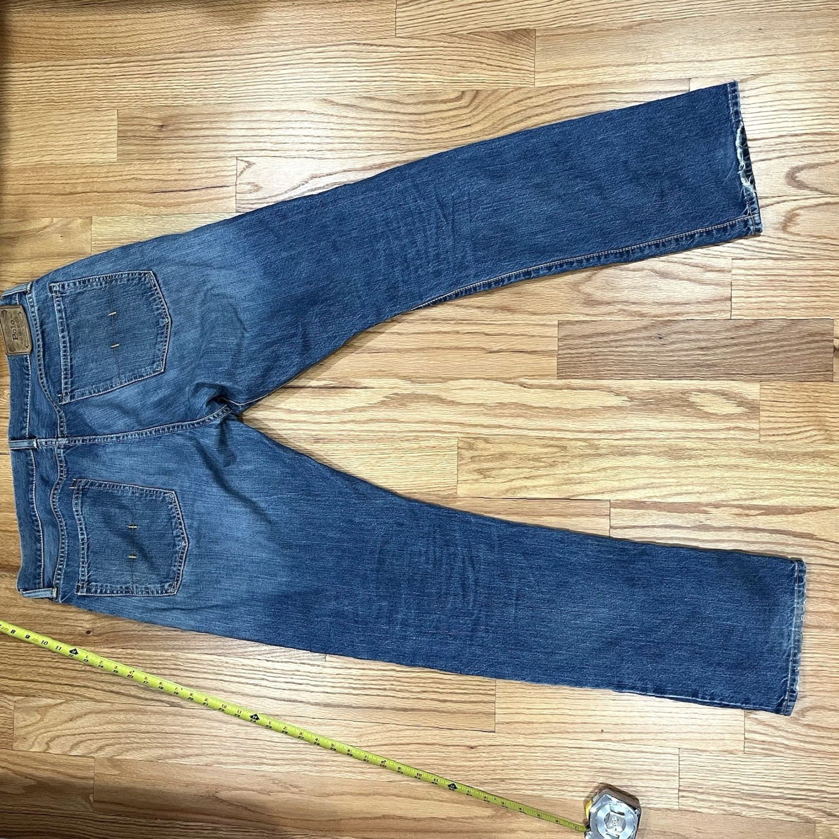 Polo Ralph Lauren Polo Ralph Lauren Hampton Straight Denim Jeans Men Size 36 x 34 Blue Cotton Denim 5-Pocket Design Regular Fit Mens Size US M / EU 48-50 / 2 - 2 Thumbnail