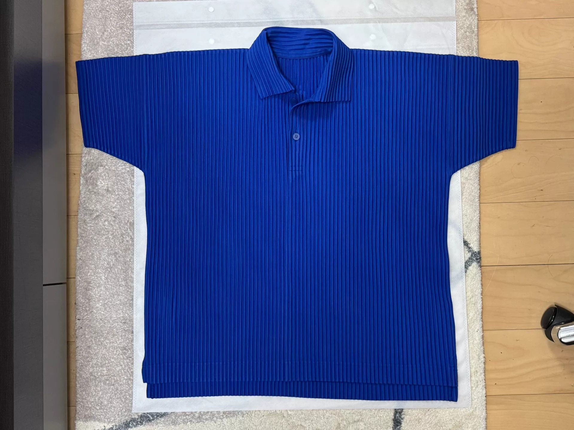 Homme Plisse Issey Miyake Issey Miyake Homme Plisse Short Sleeve Polo Size US M / EU 48-50 / 2 - 1 Thumbnail