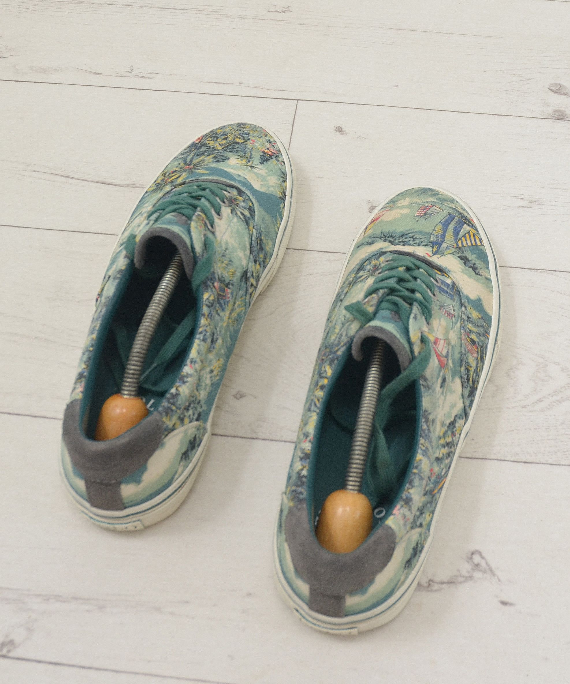 Polo Ralph Lauren × Ralph Lauren Polo Ralph Lauren Thorton 3 Tartan Graffiti Sneakers Hawaii Size US 10 / EU 43 - 7 Thumbnail