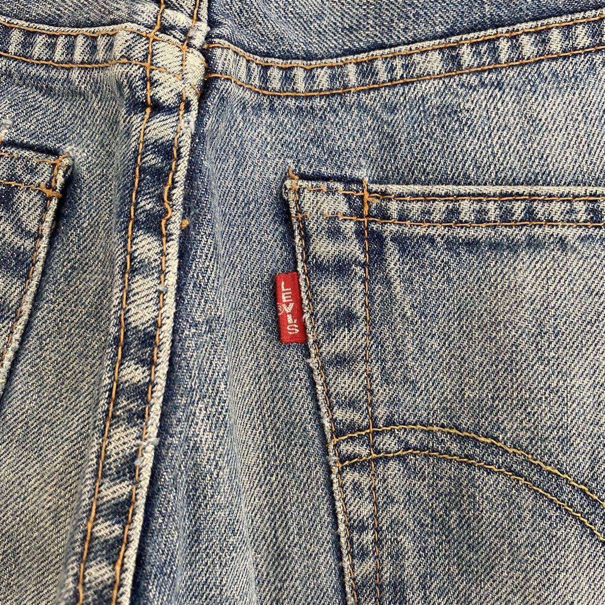 Levi's Vintage Levis 551ZXX Big E Faded Blue Selvedge LVC Jeans Size US 30 / EU 46 - 16 Thumbnail