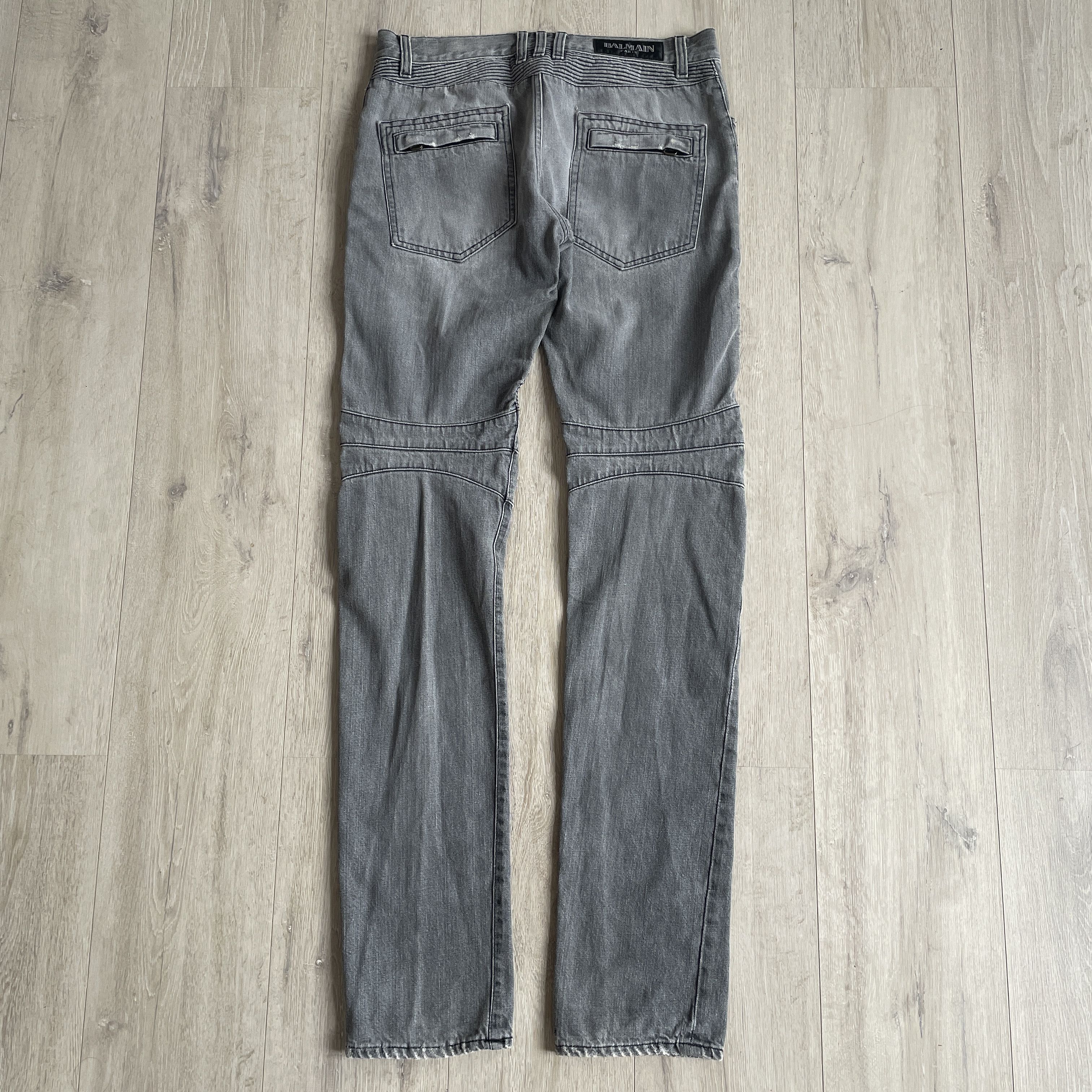 Balmain Balmain AW10 ripped bikers Size US 31 - 10 Thumbnail