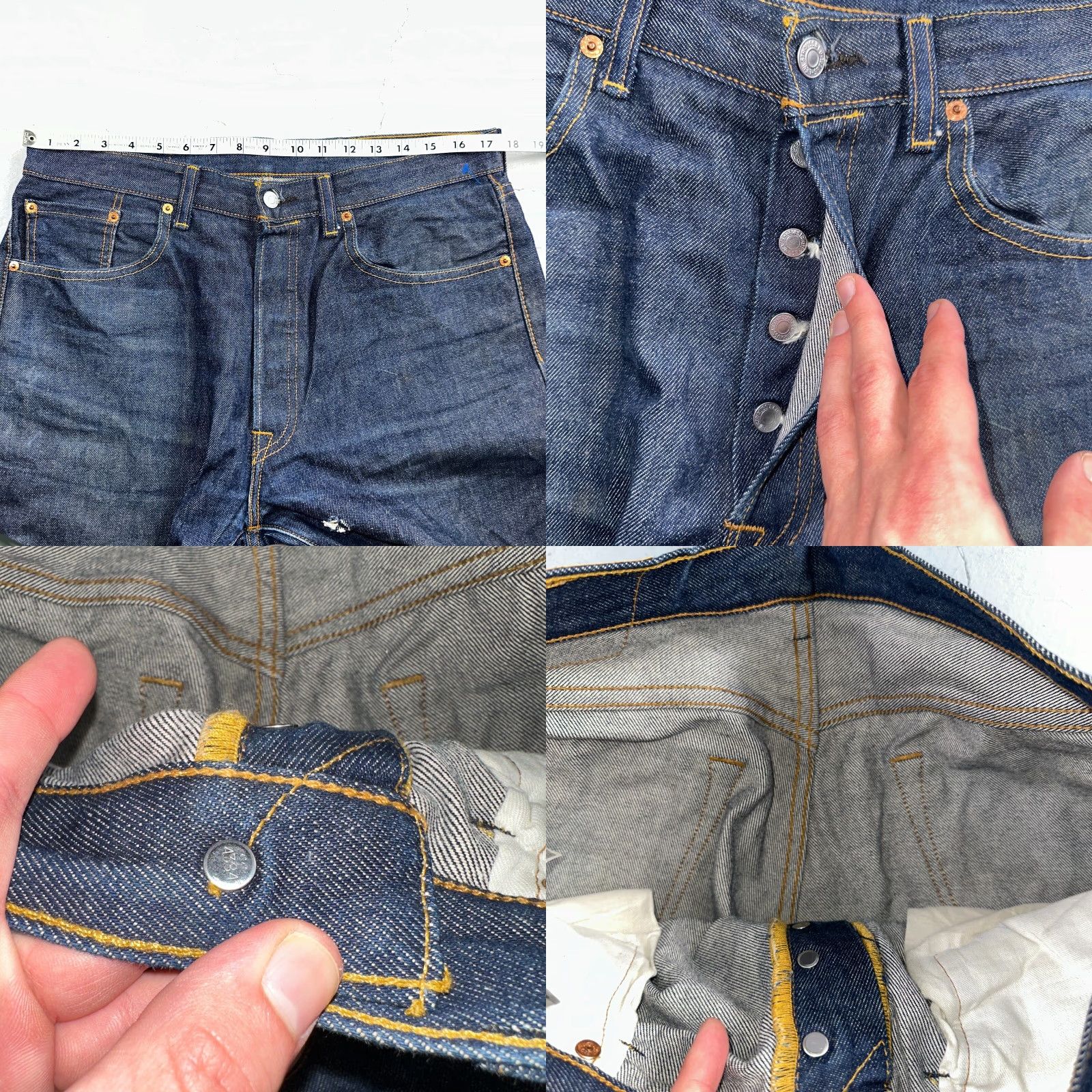Levi's VINTAGE Levi's 501 Jeans Straight Levi's 501 Series Men Blue 34x31 Dark Wash 90s VTG Pin Denim Jeans Womens? Size US 34 / EU 50 - 8 Thumbnail