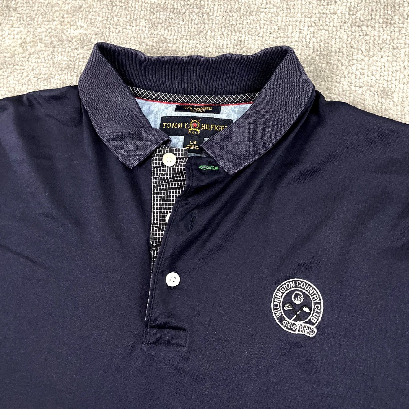 Tommy Hilfiger Tommy Hilfiger Polo Shirt Men's Large Blue Casual Classic Retro Cotton Golf Tennis Sports Size US L / EU 52-54 / 3 - 2 Thumbnail
