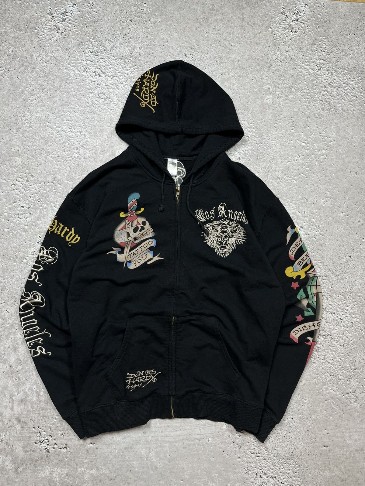 Ed Hardy Ed Hardy XL Zip Hoodie Made in USA with Embroidered Logos Size US XL / EU 56 / 4 - 2 Thumbnail