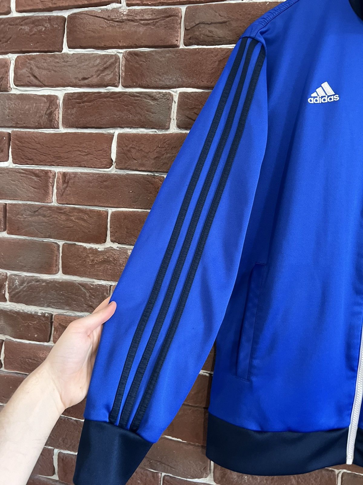 Adidas 2014 Adidas Schalke 04 Football Soccer Track Jacket M Blue Size US M / EU 48-50 / 2 - 4 Thumbnail