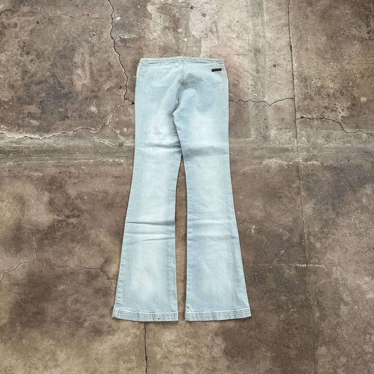 Japanese Brand × Vintage Vintage Y2K Rexton Low Rise Flared Denim Size 27" / US 4 / IT 40 - 2 Thumbnail