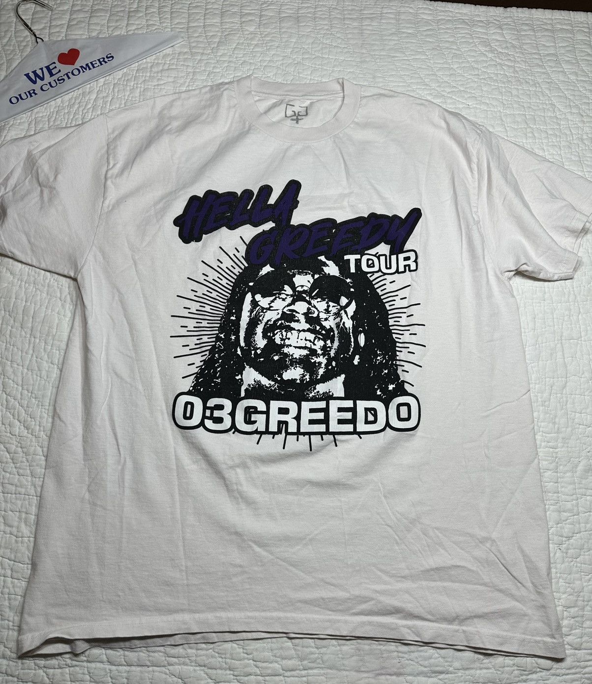 Band Tees 03 Greedo Hella Greedy Tour Tee/ Brand New Rare Style XL Size US XL / EU 56 / 4 - 1 Thumbnail