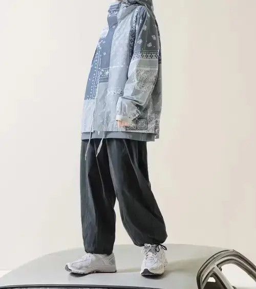 Other 21SS Indigo Union Japan Black Minimal Casual Lantern Pants Size US 31 - 4 Thumbnail
