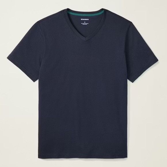 Bonobos Bonobos 100% Organic Cotton V-Neck Short Sleeve Tee Mens XXL Size US XXL / EU 58 / 5 - 1 Thumbnail