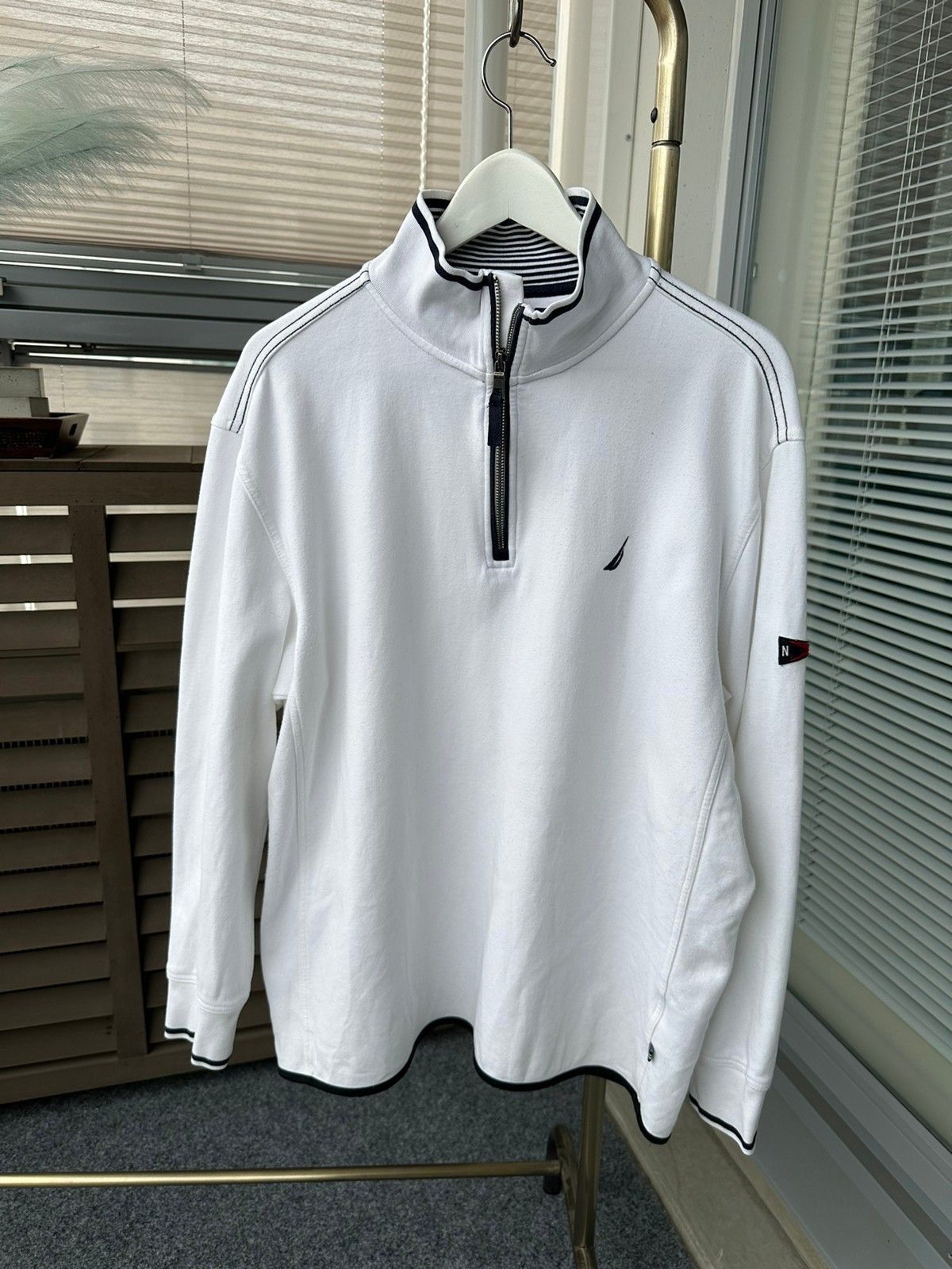 Nautica Nautica Men’s & Tall Half Zip Mock Neck Sweater Size US M / EU 48-50 / 2 - 1 Thumbnail