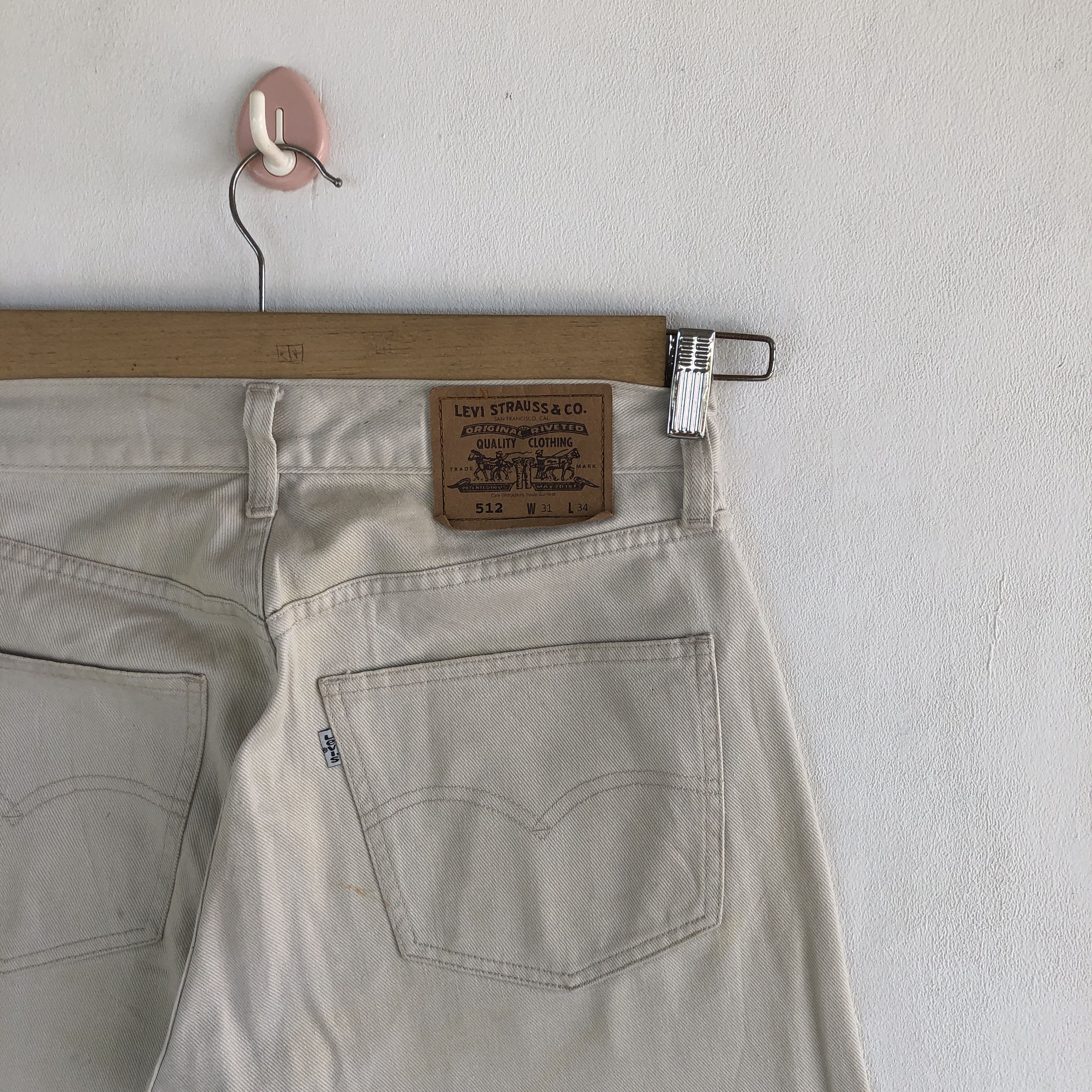 Levi's Vintage Levis 512 Baggy Beige Jeans Levi's Mud Wash Denim Size US 30 / EU 46 - 5 Thumbnail
