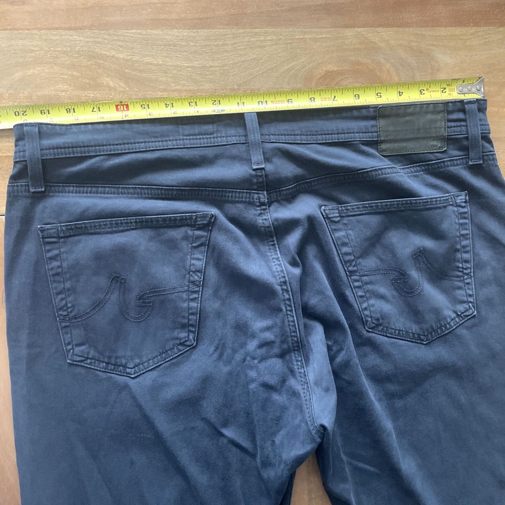 Vintage AG Adriano Goldschmied Jeans Men 38X32 (Measures 40x31) Blue Slim Straight Pants Size US 38 / EU 54 - 6 Thumbnail