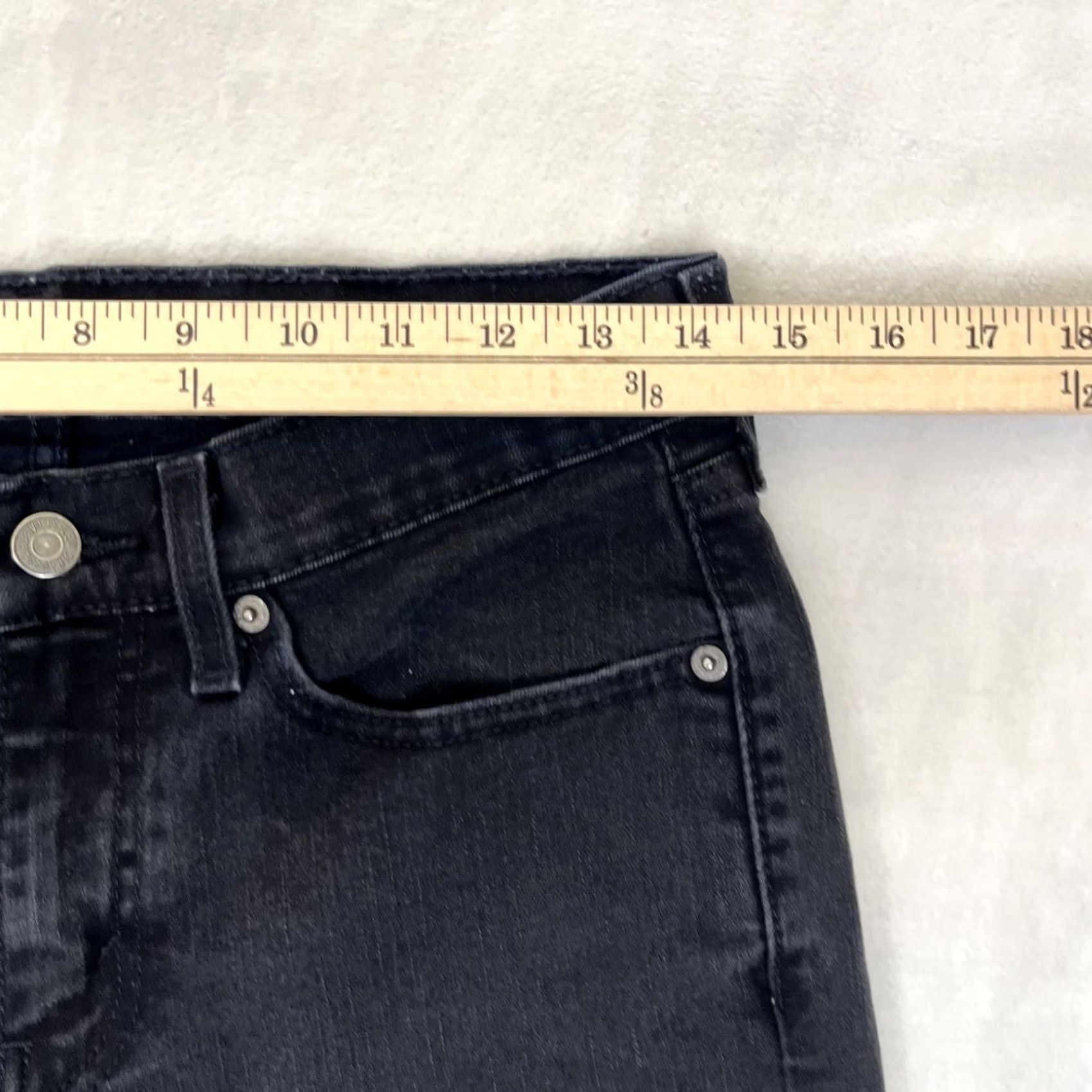 Levi's Levi's 514 Jeans Size 28x30 Black Denim Regular Straight 5-Pocket Design Men Size US 28 / EU 44 - 3 Thumbnail
