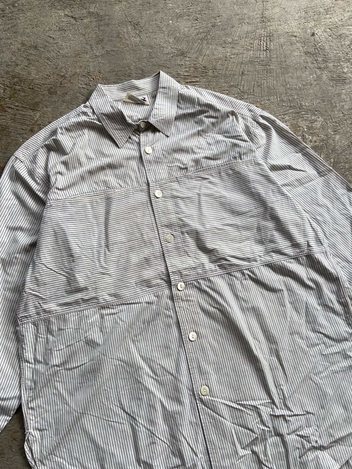 Hai Sporting Gear 1990s Hai Sporting Gear - Stripe Double Pocket Long Shirt Size US XL / EU 56 / 4 - 2 Thumbnail