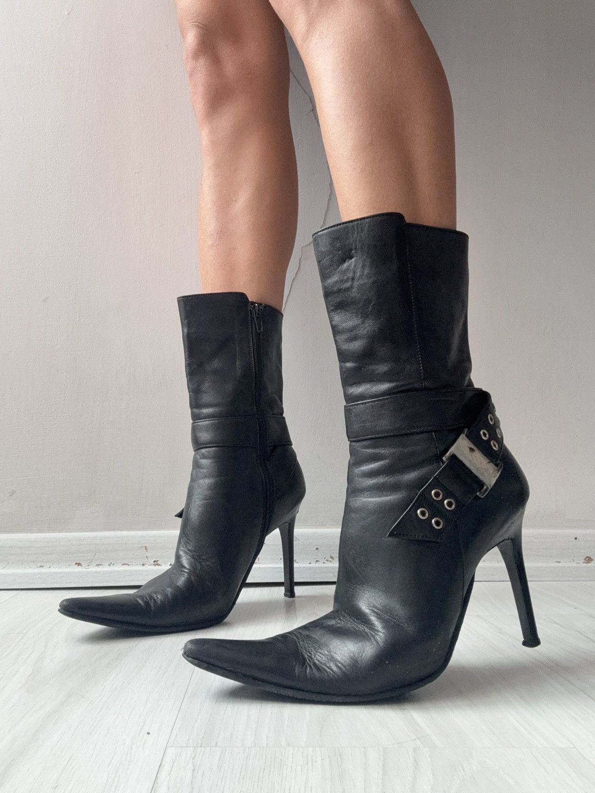 Vintage y2k leather boots Size US 6 / IT 36 - 3 Thumbnail