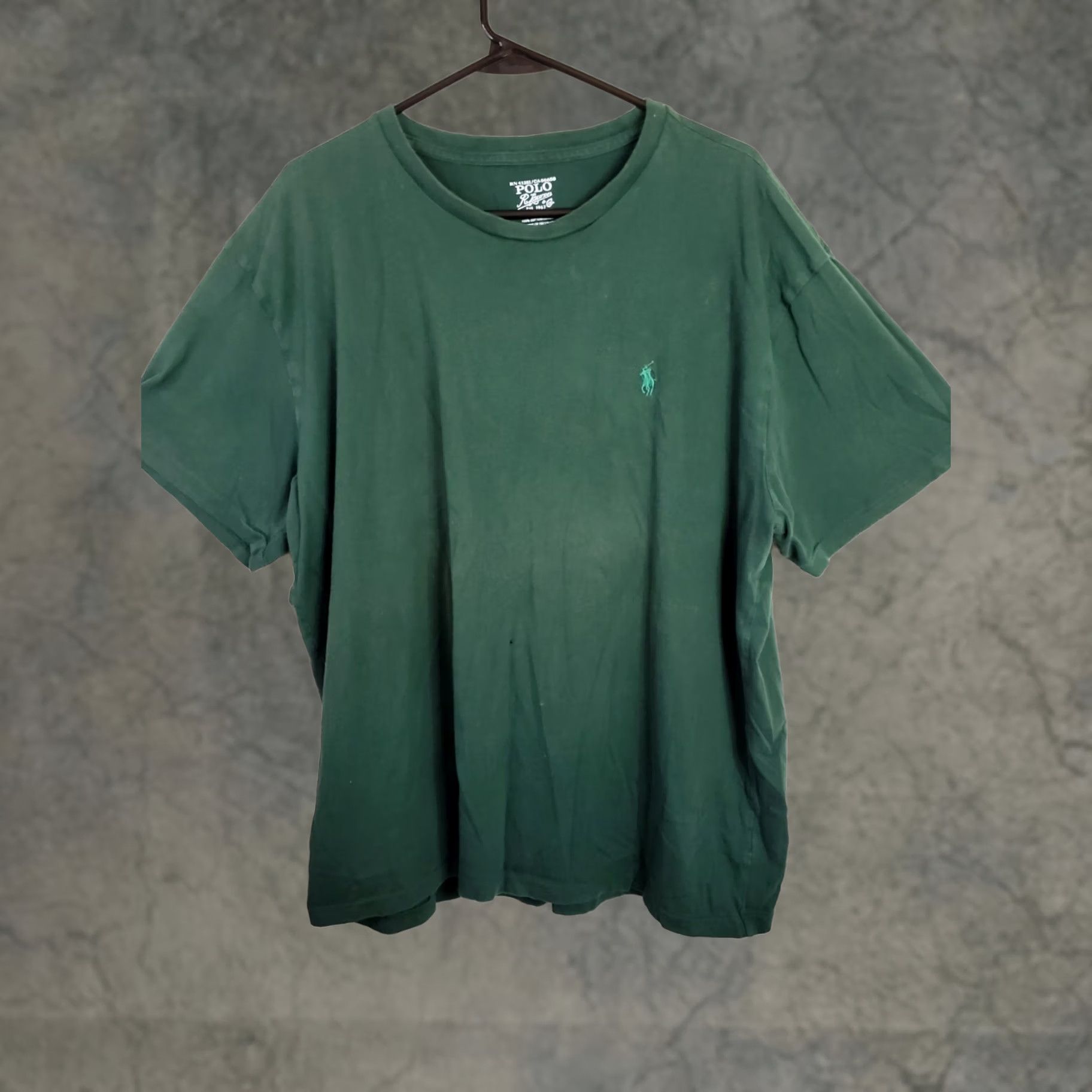 Polo Ralph Lauren Polo Ralph Lauren T Shirt Mens XL Green Short Sleeve Polo Pocket Embroidered Logo Classic Fit Crew Neck Size US XL / EU 56 / 4 - 1 Thumbnail