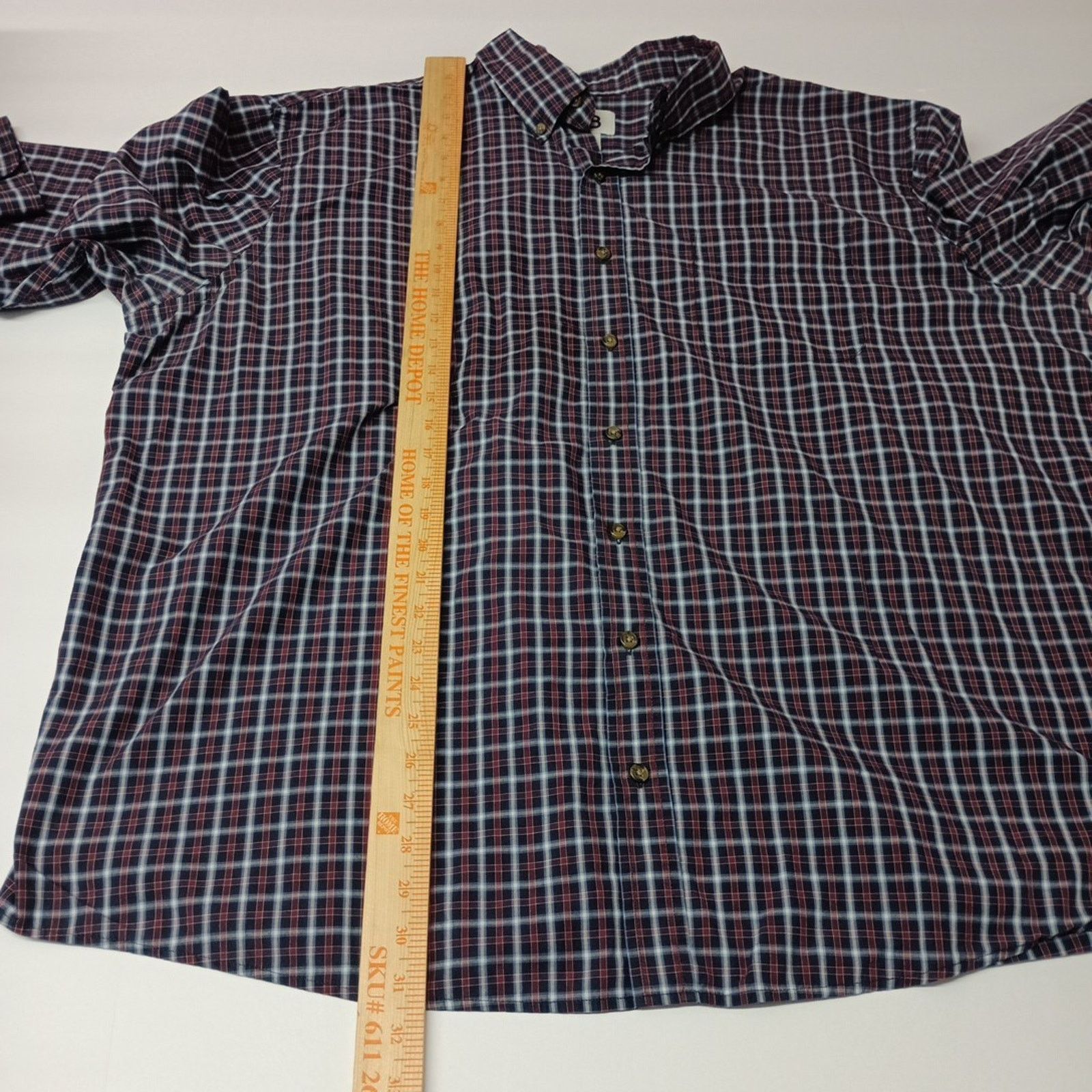 Other Harbor Bay Shirt Men's 2XL Multicolor Plaid Cotton Blend Size US XXL / EU 58 / 5 - 6 Thumbnail