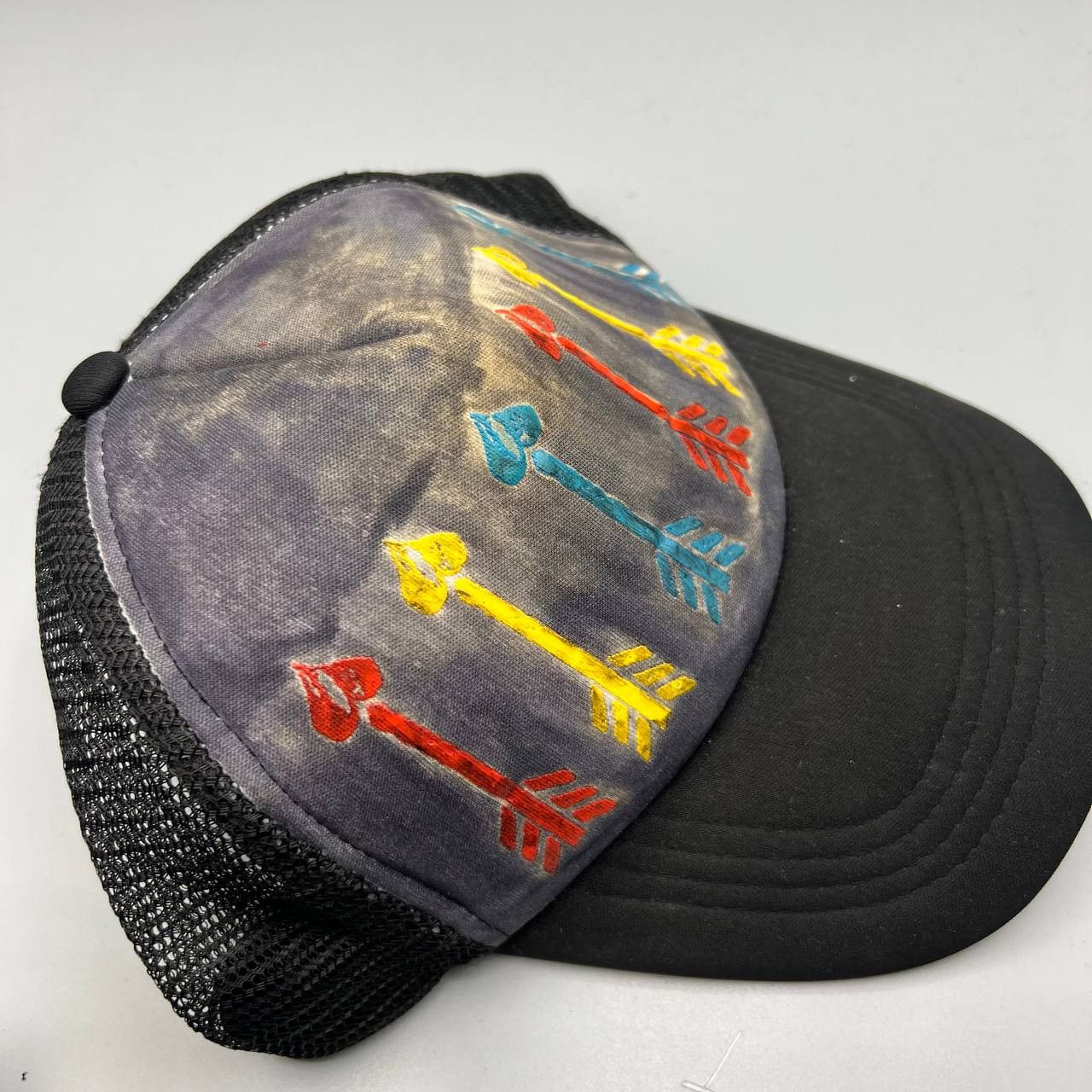 Other Indians Tribe Arrow Trucker Hat Men Black Snap Back Cap Size ONE SIZE - 4 Thumbnail