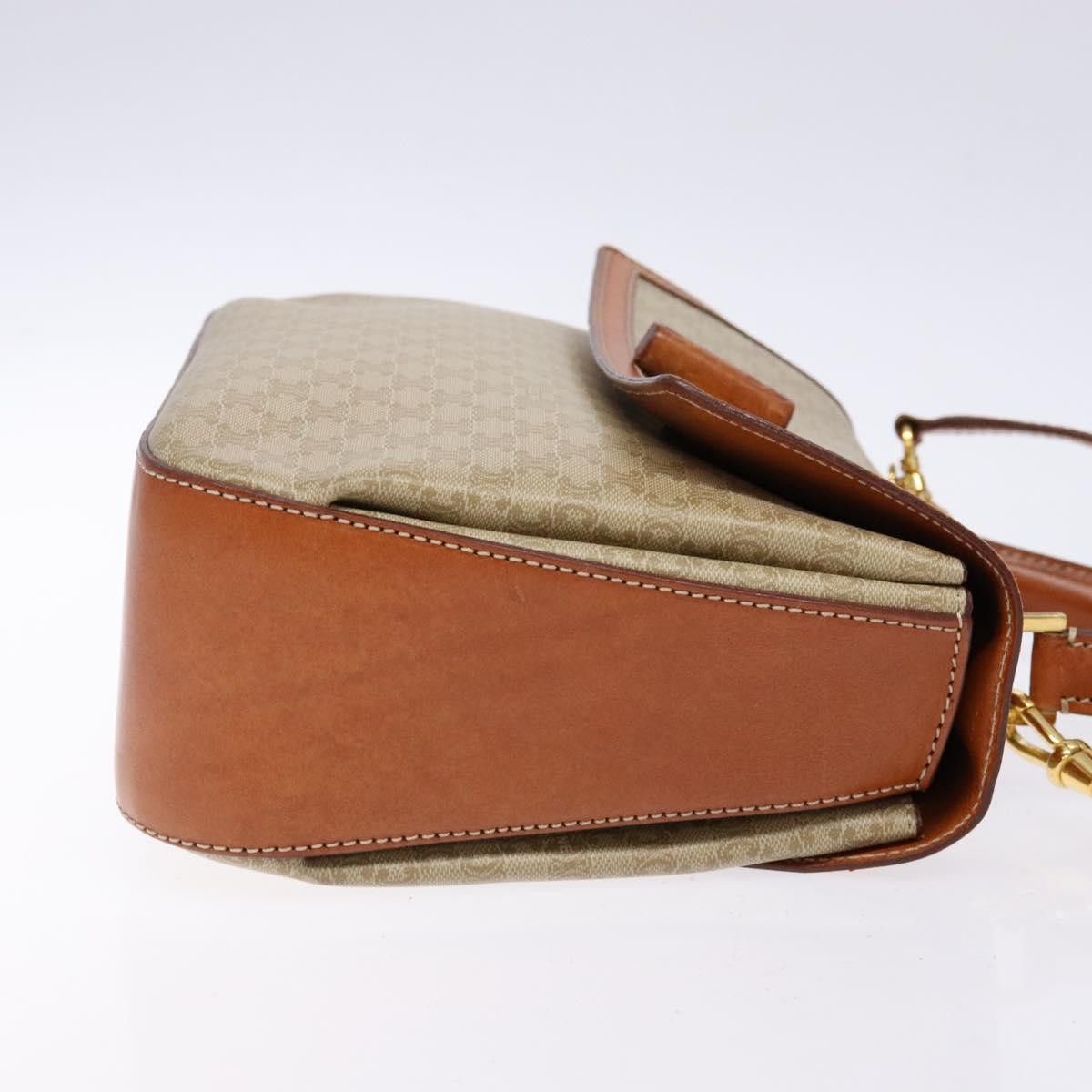Celine CELINE Macadam Canvas Hand Bag Pvc Beige Gold Size ONE SIZE - 4 Thumbnail