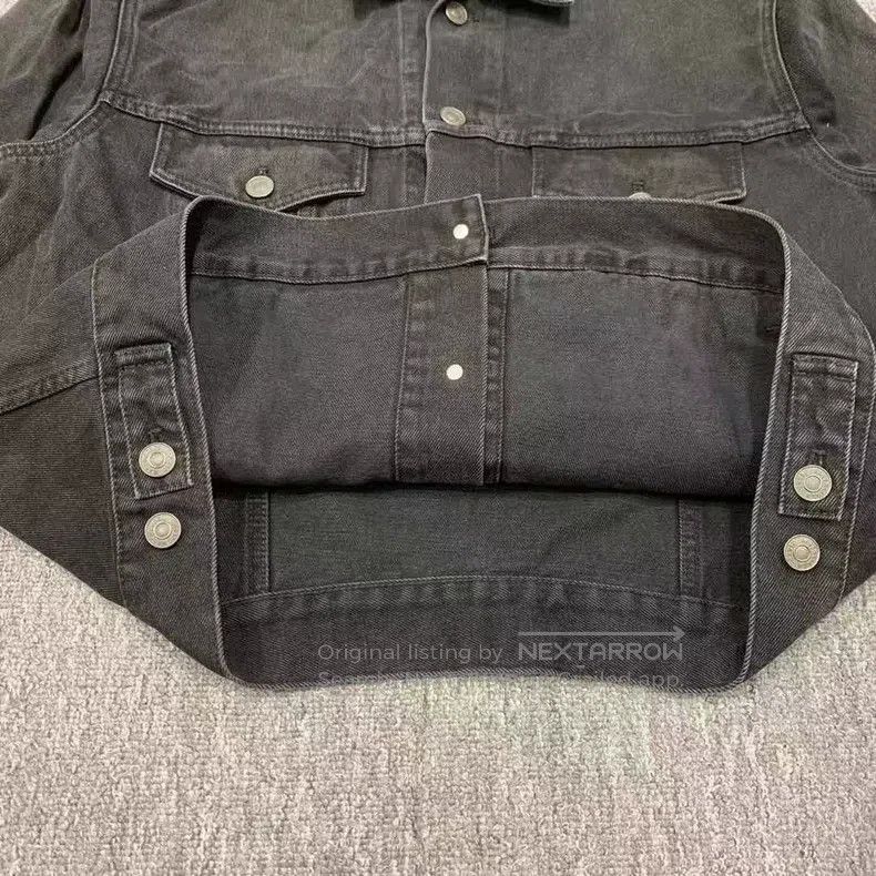 Balenciaga Balenciaga Black Back with Red Graffiti Letter Logo Denim Size US M / EU 48-50 / 2 - 5 Thumbnail