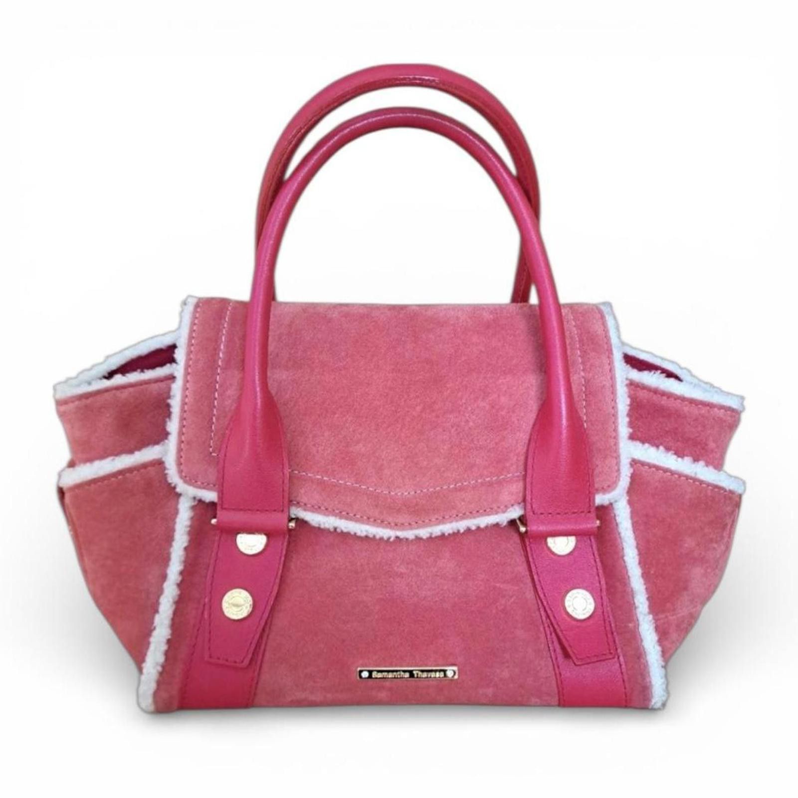 Other Pink whimsy coquette sheepskin 2000s core hand bag Size ONE SIZE - 1 Thumbnail