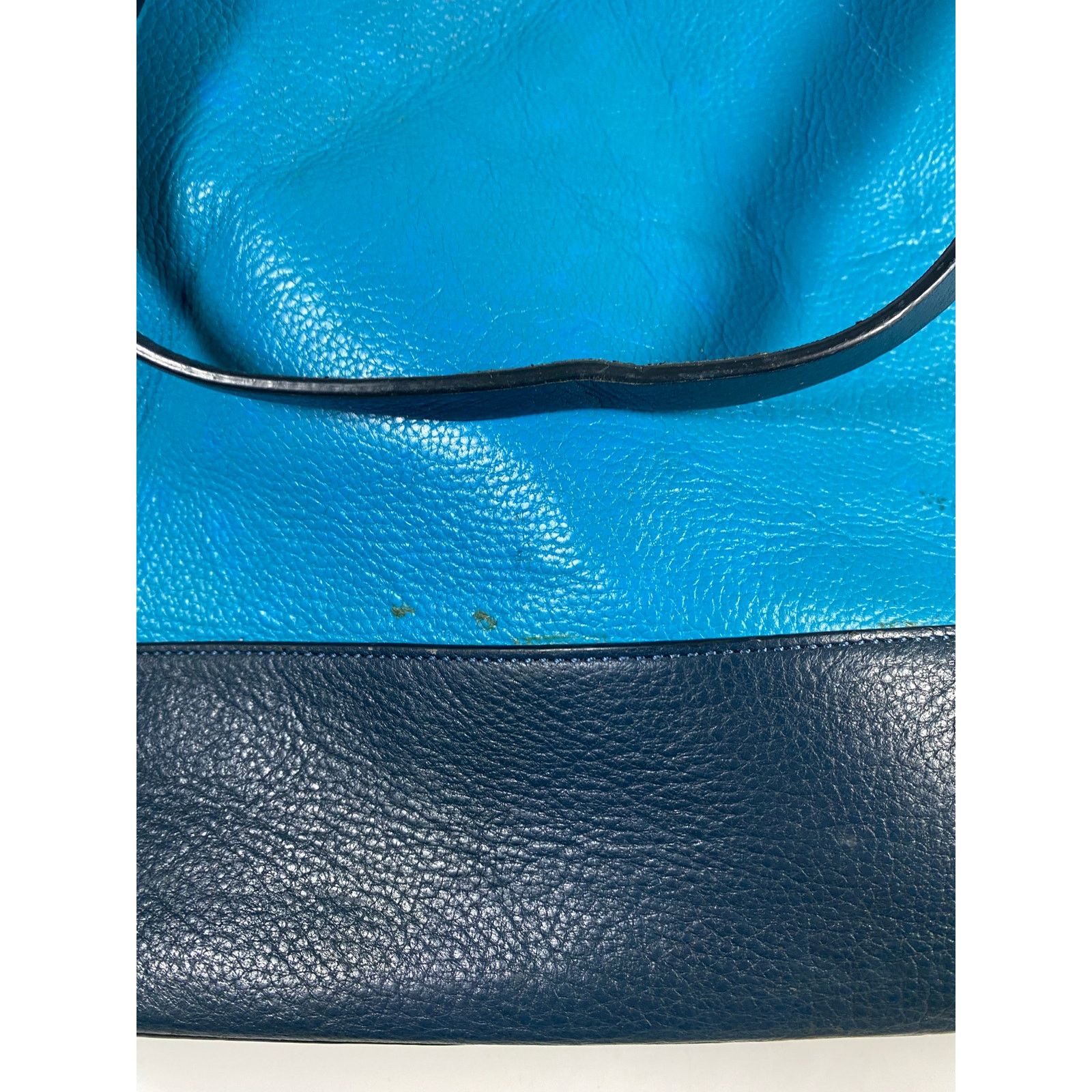 Cole Haan Cole Haan Leather Tote Blue Size ONE SIZE - 7 Thumbnail