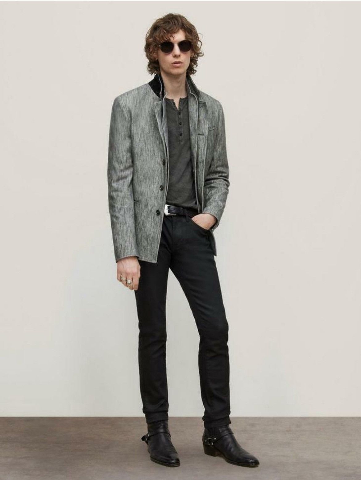 John Varvatos Grey Blazer Jacket Size EU 48 USA 38 Size US M / EU 48-50 / 2 - 5 Thumbnail