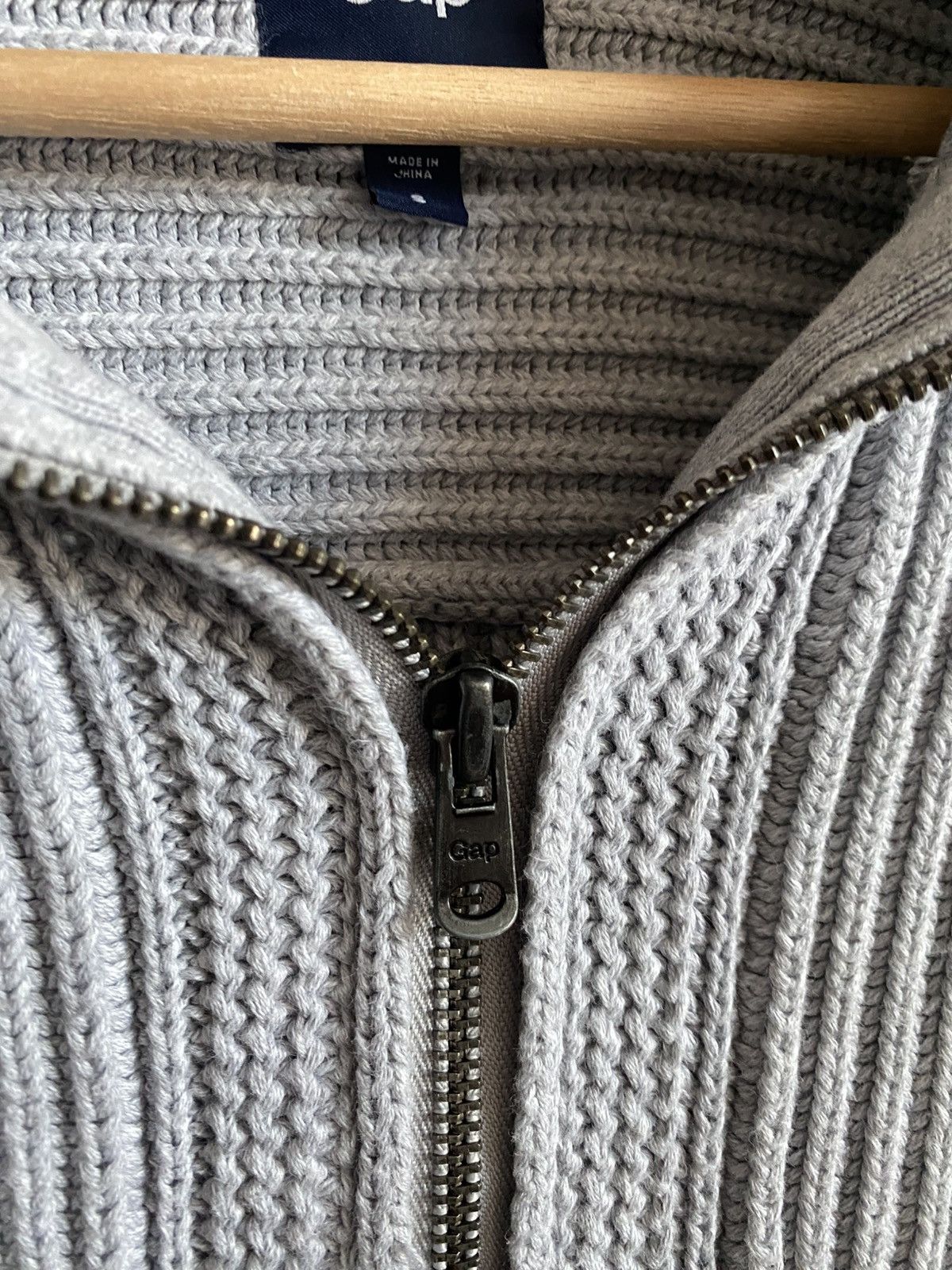 Gap GAP Driver Knit Zip Up Sweater Size US S / EU 44-46 / 1 - 6 Thumbnail