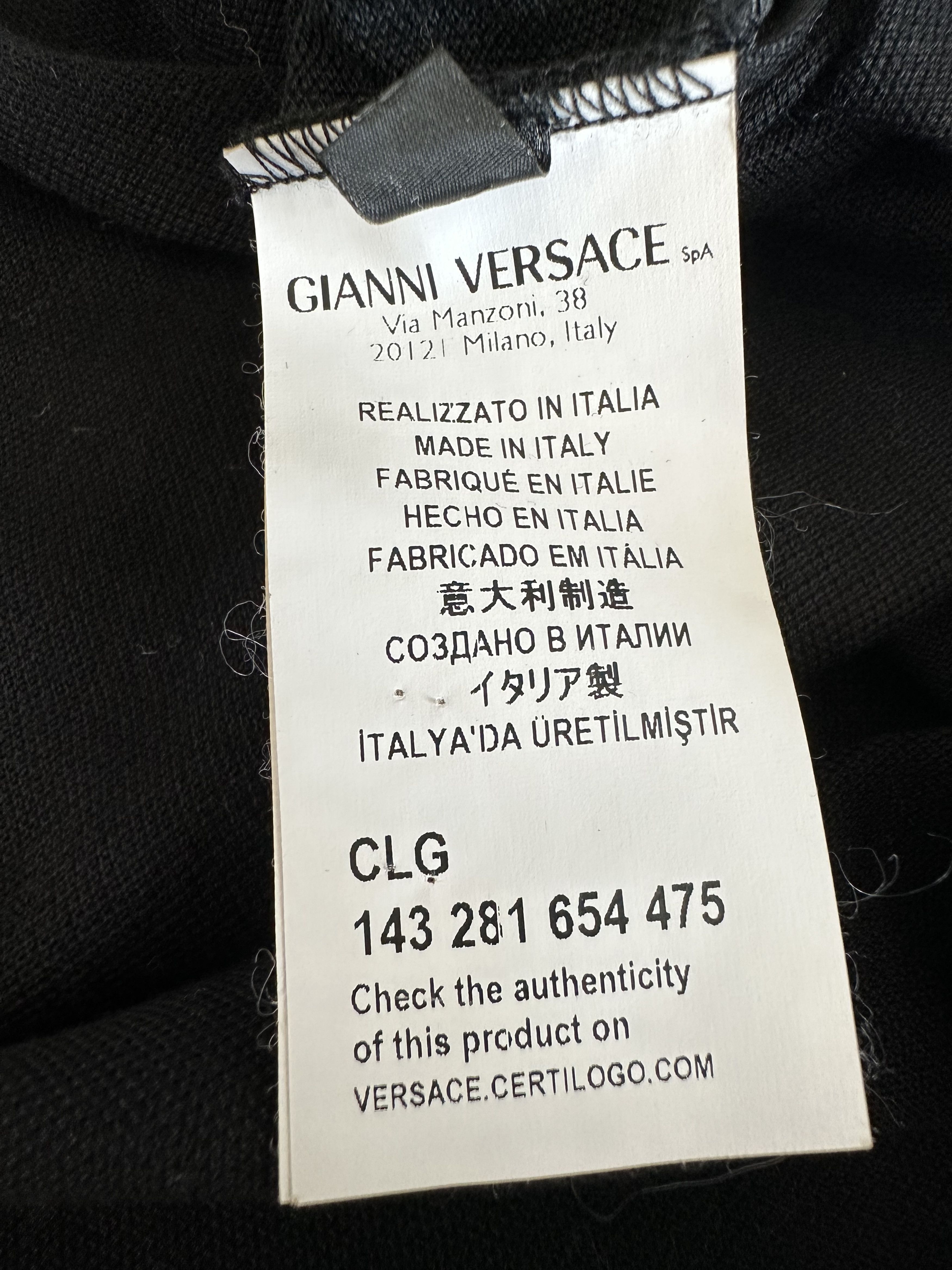 Versace Versace Black & Gold Embroidered Medusa Polo T-Shirt Size US XXL / EU 58 / 5 - 5 Thumbnail