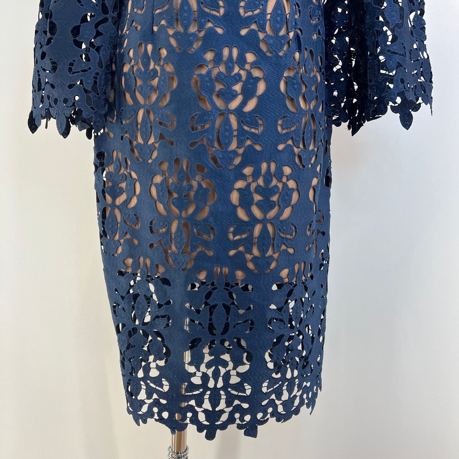 Other Alexia Admore Off The Shoulder Lace Dress Navy Blue Size M / US 6-8 / IT 42-44 - 6 Thumbnail