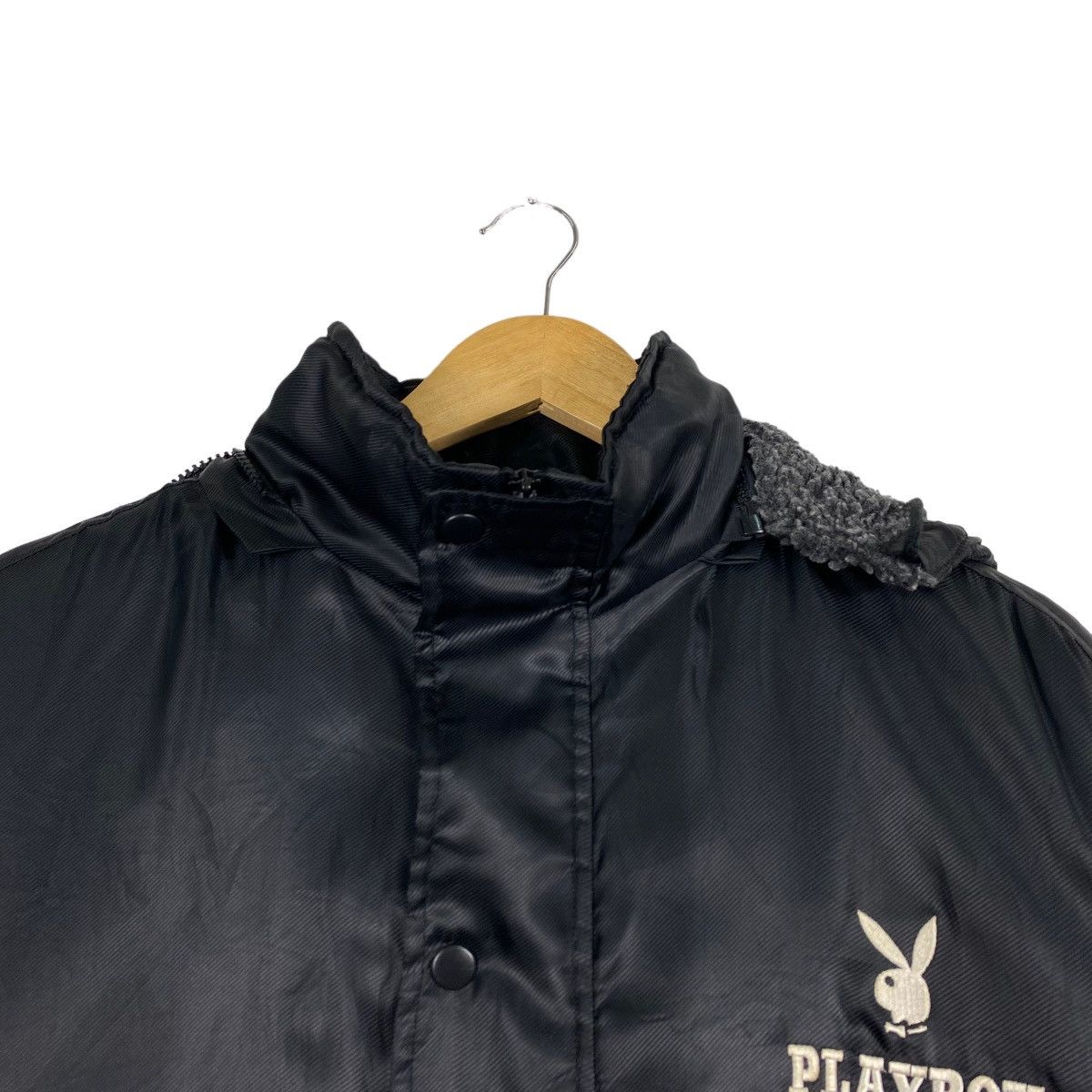 Japanese Brand × Playboy Playboy Long Coach Jacket Hoodies Size XL Size US XL / EU 56 / 4 - 6 Thumbnail
