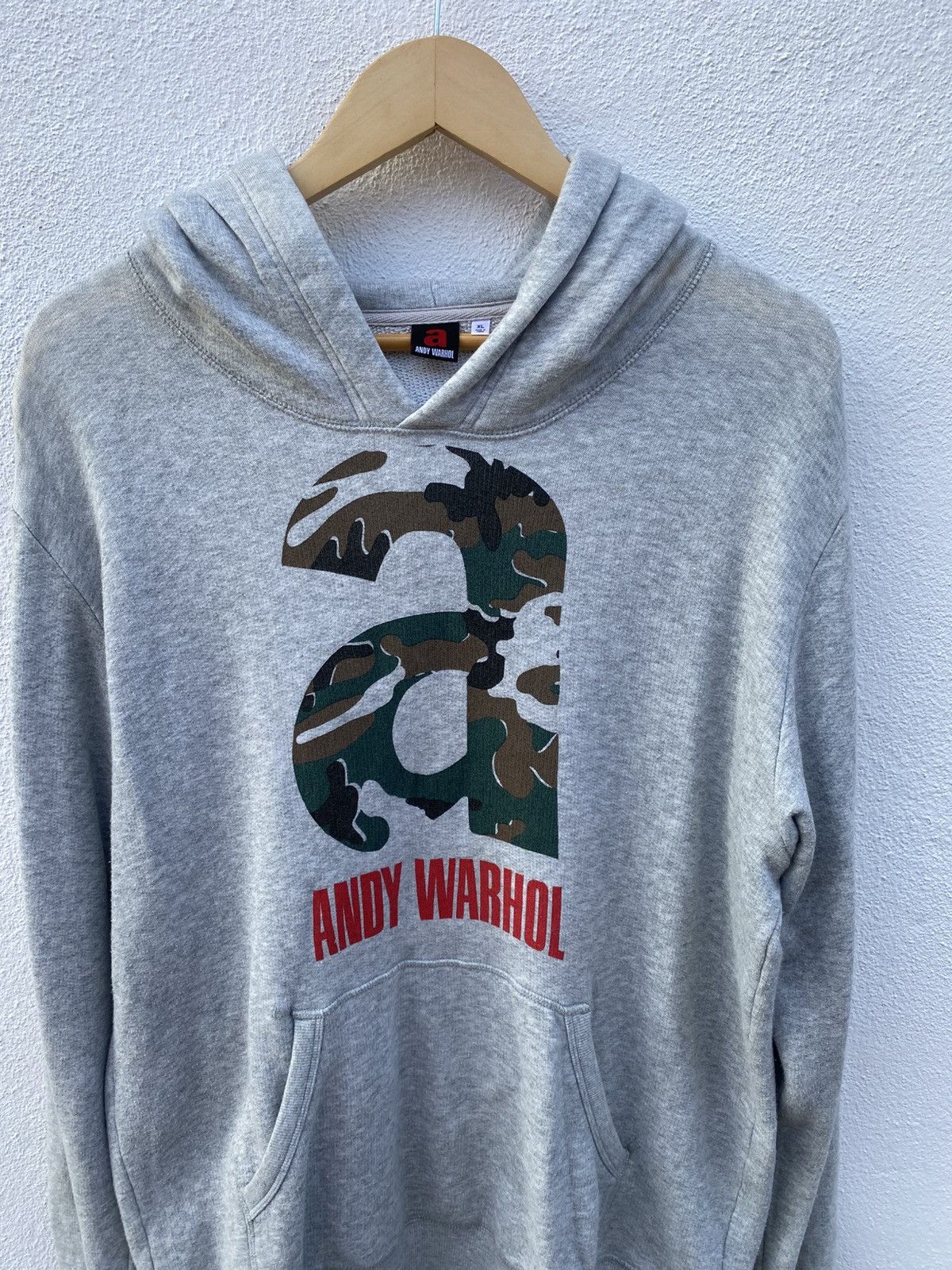 Andy warhol camo big logo hoodie / sweatshirt