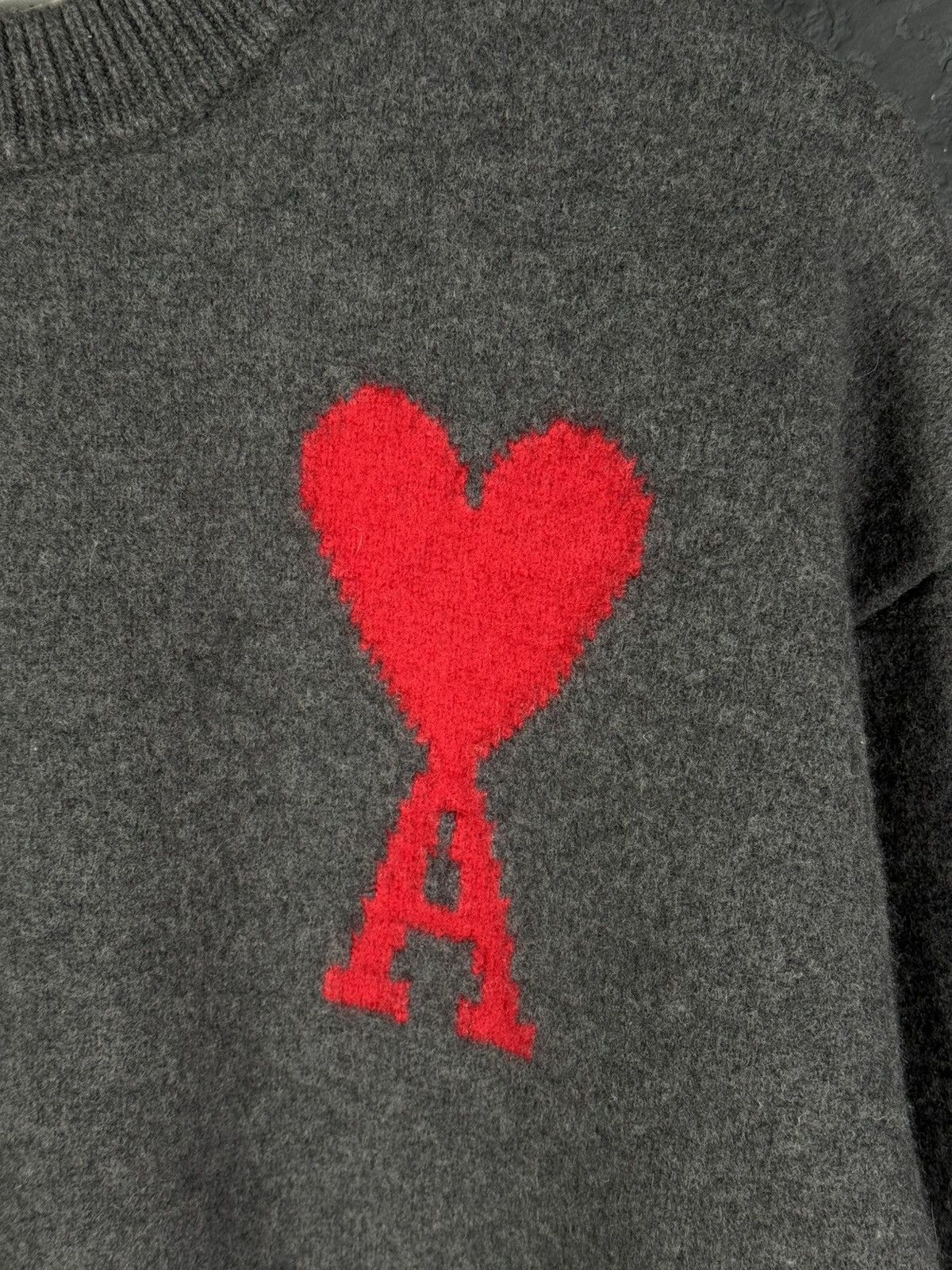 AMI AMI PARIS ADC Logo-Intarsia Virgin Wool Sweater Size US S / EU 44-46 / 1 - 6 Thumbnail