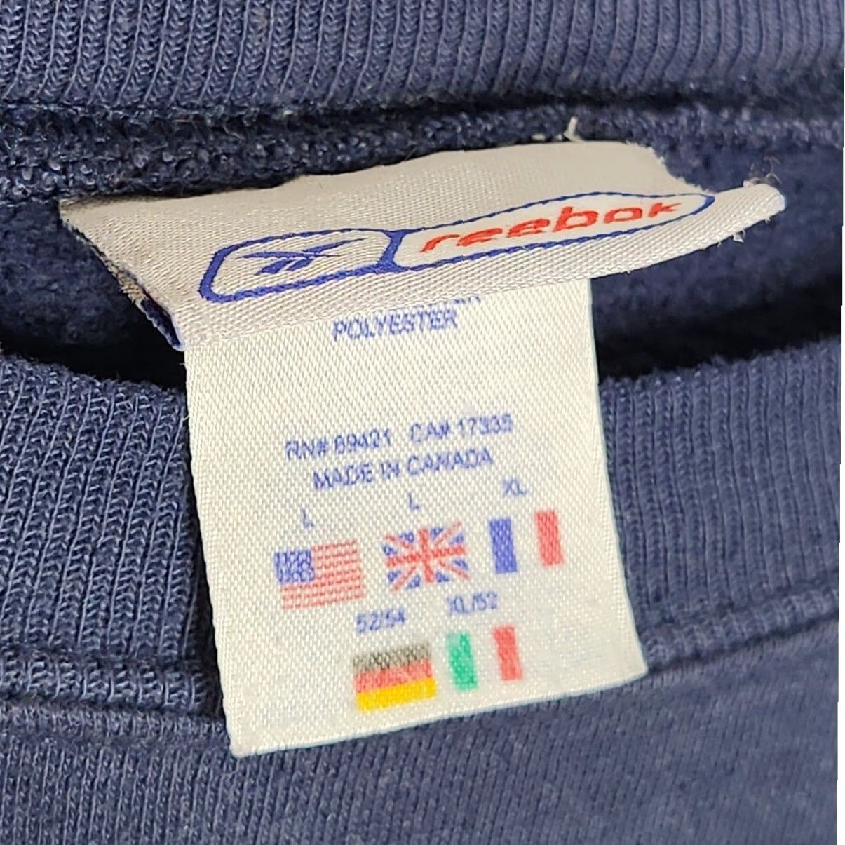 Reebok VINTAGE Reebok Sweatshirt Crewneck Oversized Spellout Logo Blue L Adults Unisex Pullover 90s VTG Size US L / EU 52-54 / 3 - 5 Thumbnail