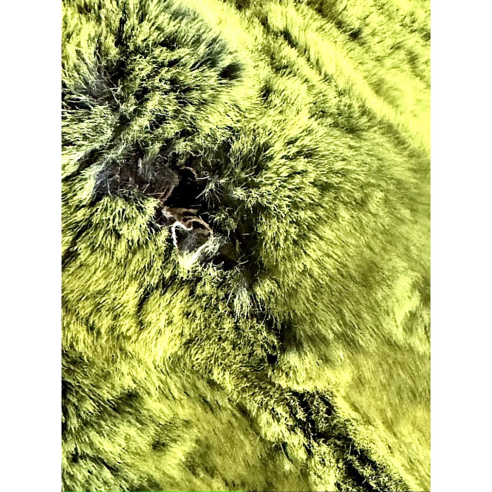 Vintage Vtg Y2K Green Faux Fur Coat Size S / US 4 / IT 40 - 8 Thumbnail