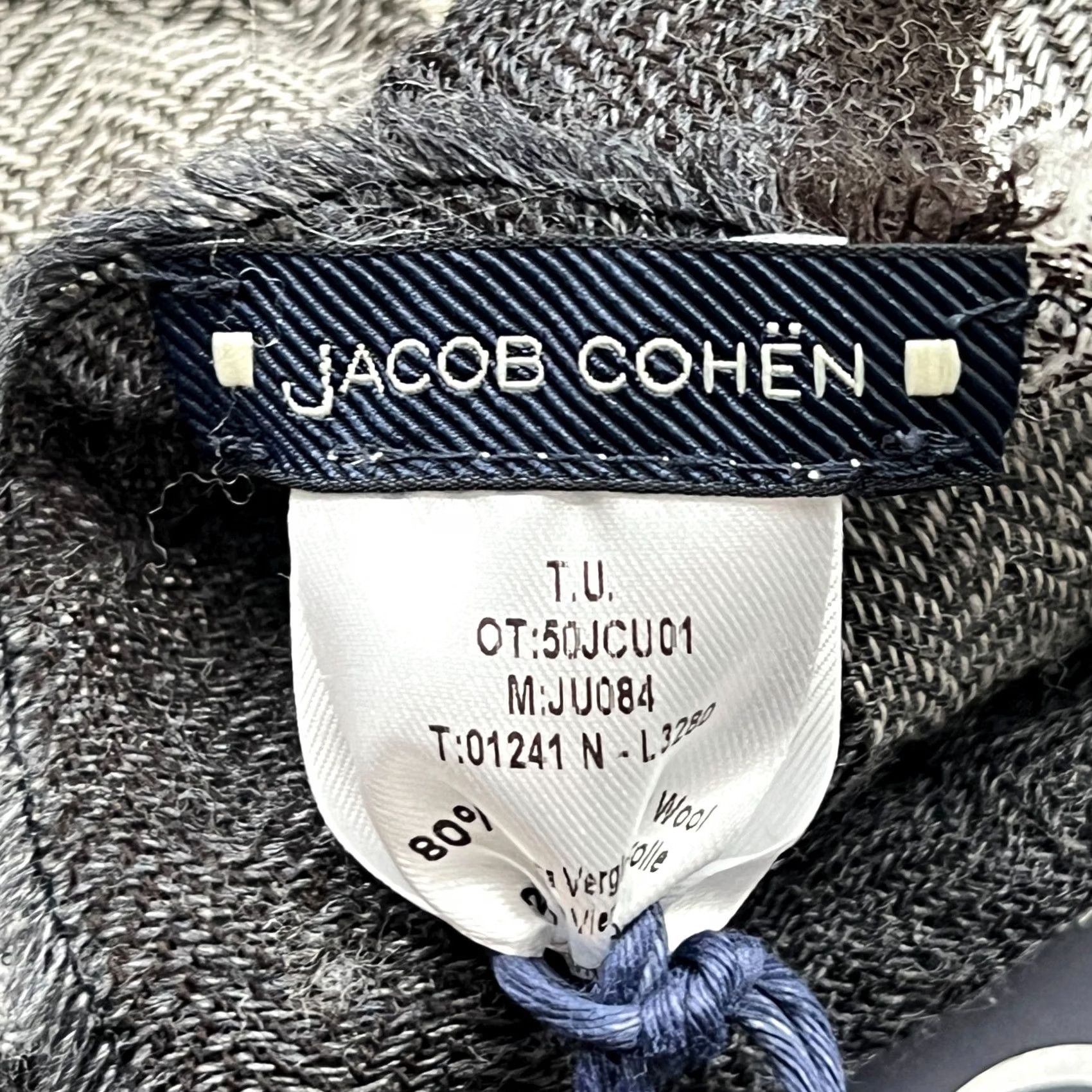 Jacob Cohen Jacob Cohen Wool Scarf Multicolor Knitted Check Plaid made in Italy Shawl Unisex 64 x 56 Size ONE SIZE - 7 Thumbnail