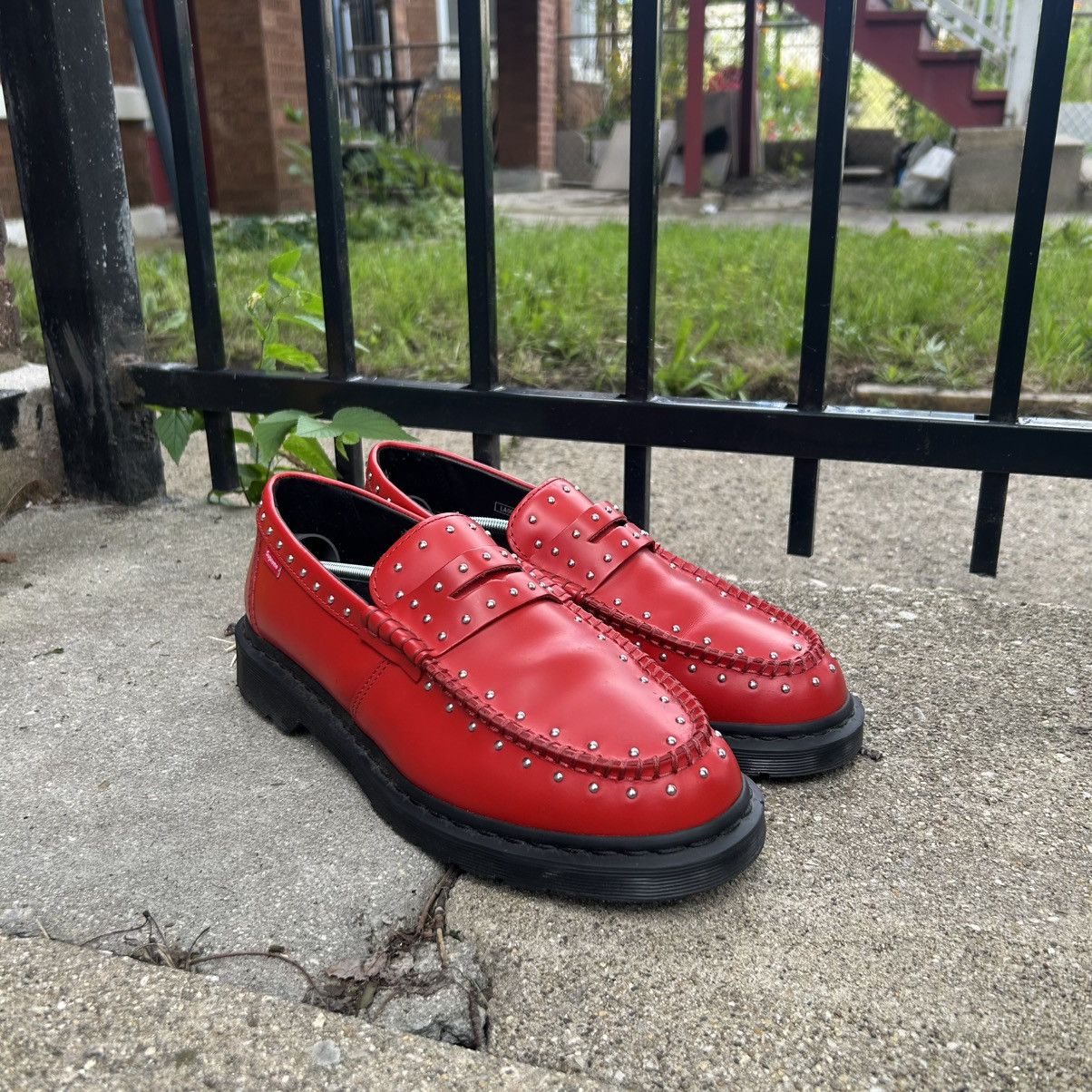 靴 Supreme Dr Martens Studded Loafer US10 Size 11 - Supreme SS25 Dr. Martens Penton Studded Loafers