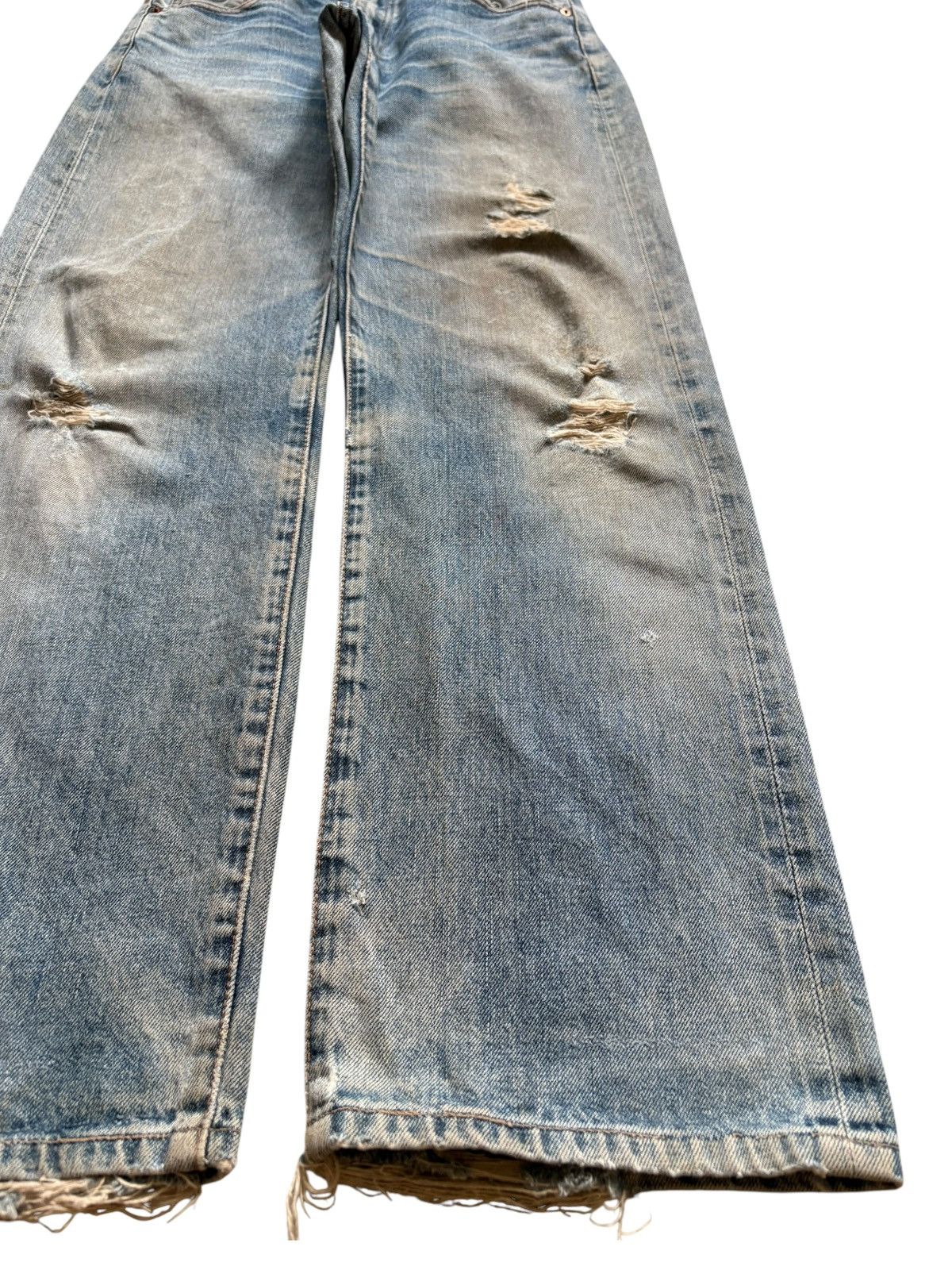 Levi's Vintage 80s Levis 502 Big E Selvedge Mud Wash Loose Jeans Size US 30 / EU 46 - 8 Thumbnail