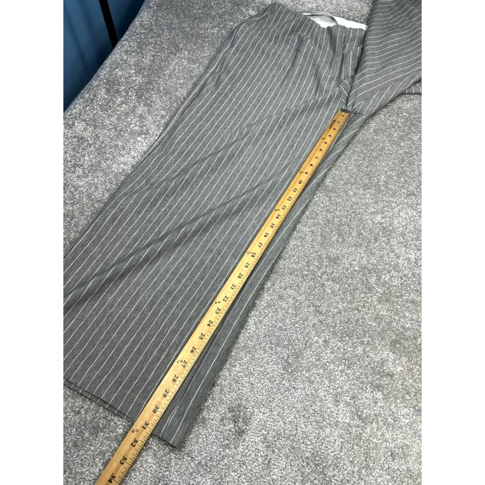 Vintage Lane Bryant Journey Wide-Leg Pants Womens 18 Gray Stretch Knit High Rise New Pants Regular Gray 18 Womens Lane Bryant Journey Wide-Leg Pants Size 40" / US 18 - 5 Thumbnail