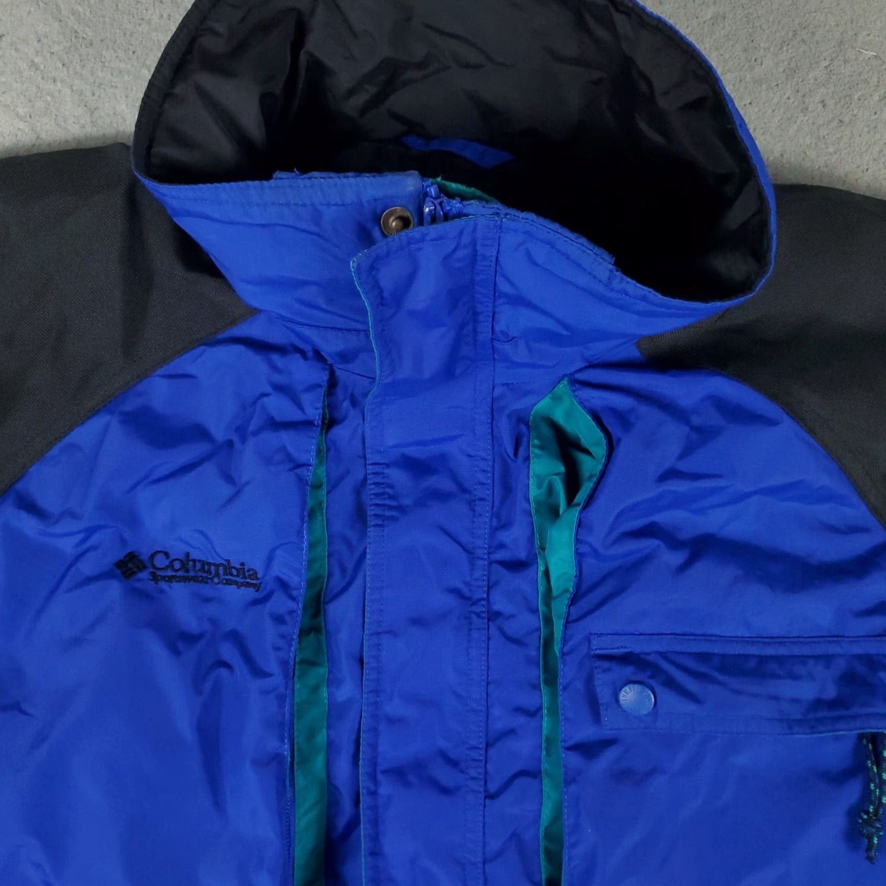 Vintage Columbia Jacket Mens Medium Blue Vintage Powder Keg Full Zip Up Winter Coat Size US M / EU 48-50 / 2 - 2 Thumbnail