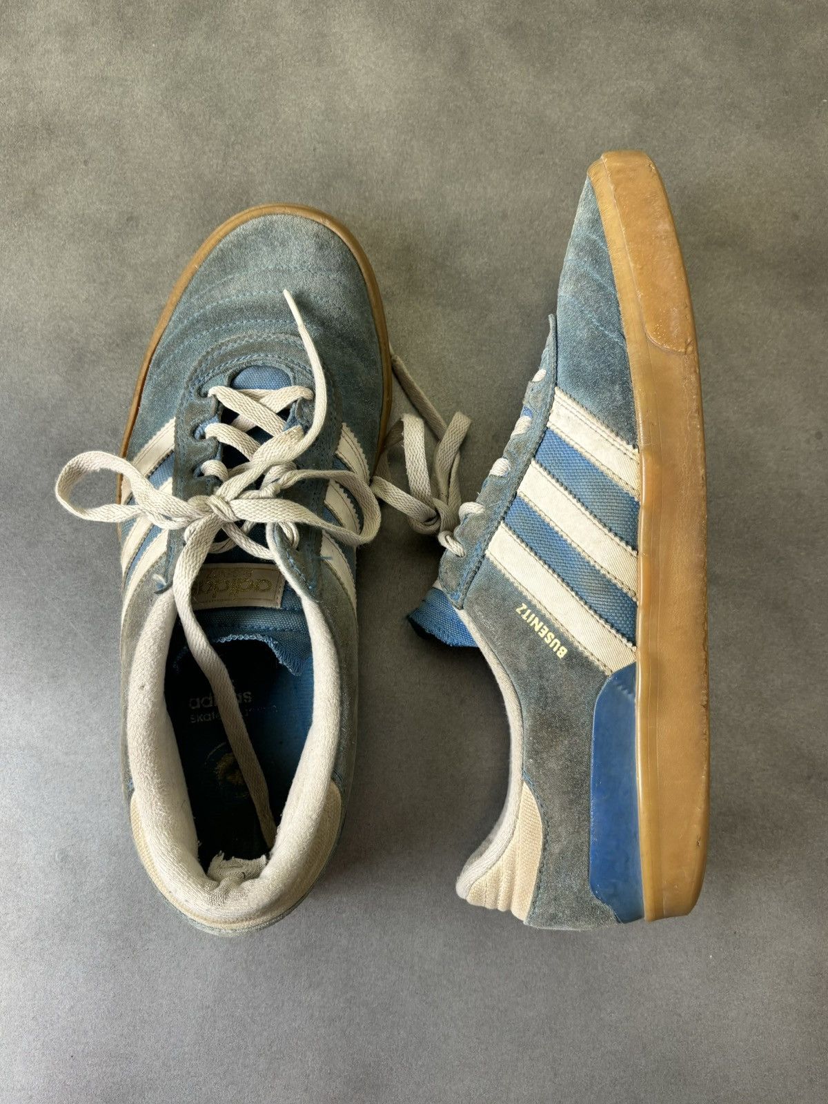 Adidas × Vintage Adidas Skateboarding Busenitz Vulc Bluebird Gum Sole Suede Size US 10.5 / EU 43-44 - 2 Thumbnail