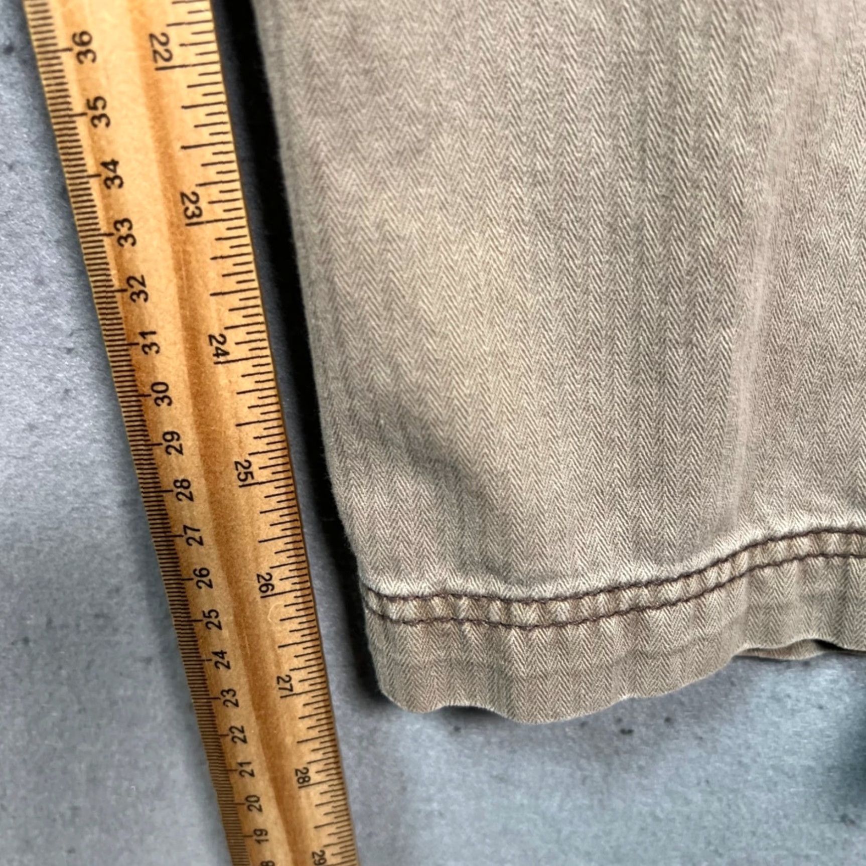 Cotton On Cotton On Mens Cargo Pants Beige 34 Regular Straight Leg 28in Inseam Cotton Canvas Pockets Cargo Front Flat Front Vintage No Mens Pants Size US 34 / EU 50 - 7 Thumbnail