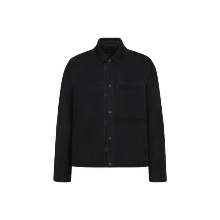 Dior Dior Dior Black Logo Print Long Sleeve Jacket 0079-2507 Size US M / EU 48-50 / 2 - 1 Thumbnail
