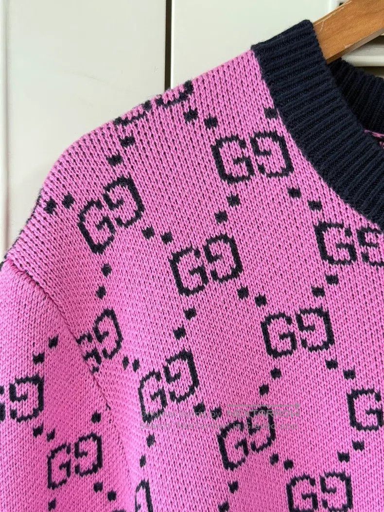 Gucci Gucci Pink full-print sweater Size L / US 10 / IT 46 - 4 Thumbnail