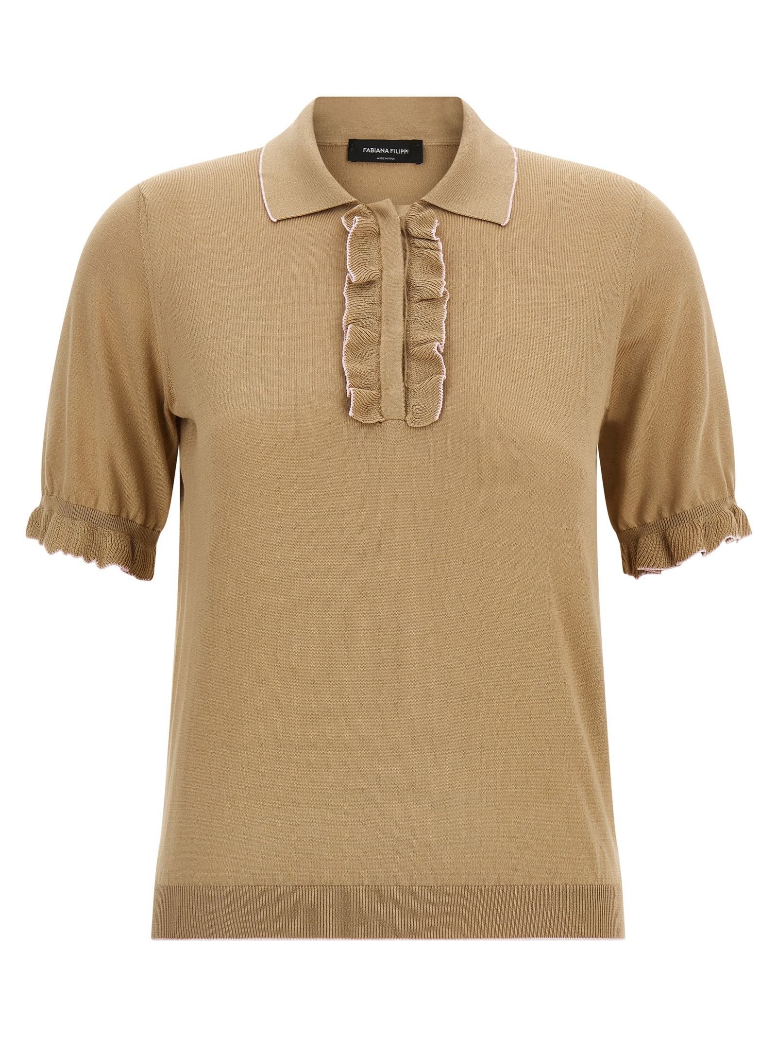 Fabiana Filippi Cotton silk polo shirt Size S / US 4 / IT 40 - 1 Thumbnail