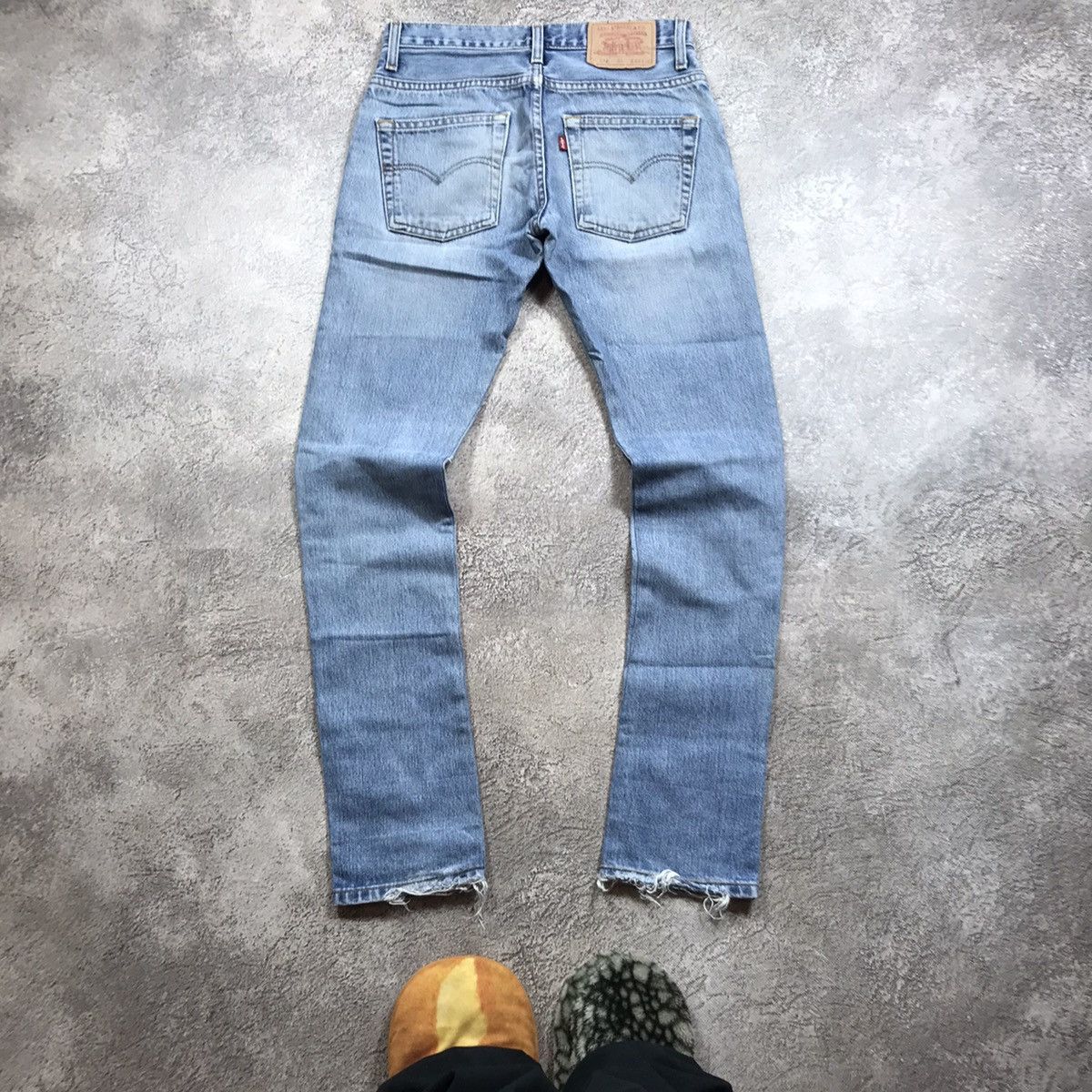 Vintage Vintage 90s Levis Distressed Baggy Jeans Grunge Y2K Logo 28 Size US 28 / EU 44 - 3 Thumbnail
