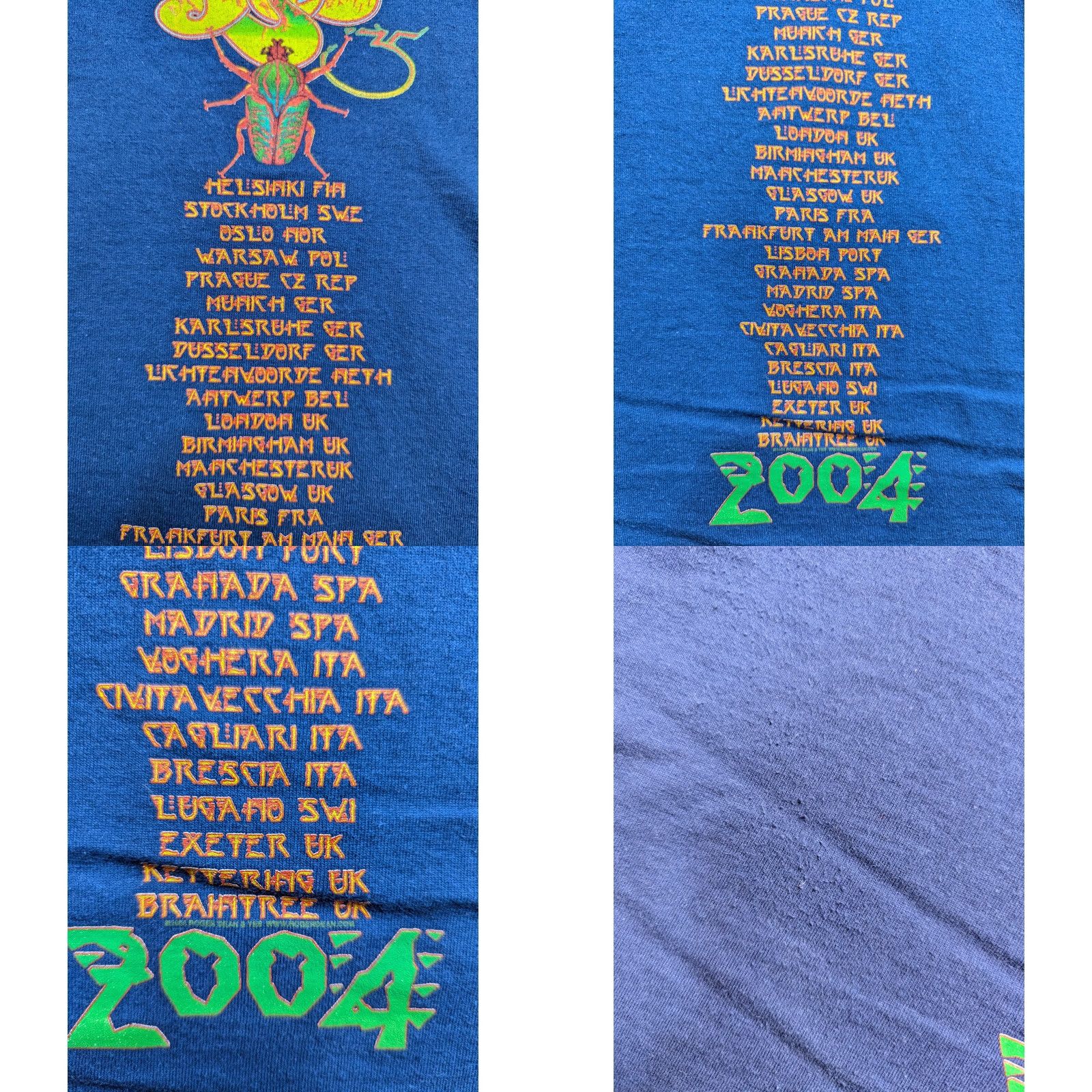 Fruit Of The Loom Yes Europe Tour 2004 Blue shirt Mens L T-Shirtshirt Europe Tour 2004 Mens L Bleu Multicolor Shirt Europe Tour 2004 Mens L Size US L / EU 52-54 / 3 - 9 Thumbnail
