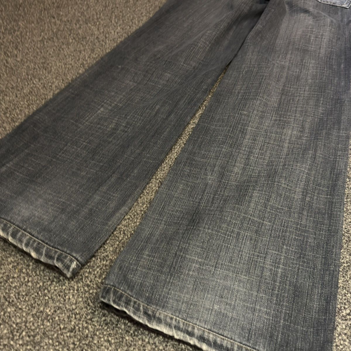 Hypebeast Special Raw Indigo Denim Baggy Flared Fubu Jeans Streetwear Size US 31 - 11 Thumbnail